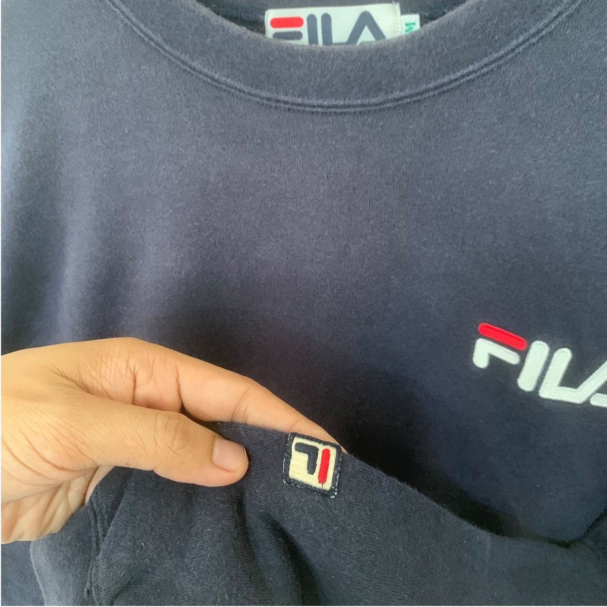 Fila × Vintage Fila Vintage Sweatshirt 90s Italy Streetwear Medium Size US M / EU 48-50 / 2 - 3 Thumbnail