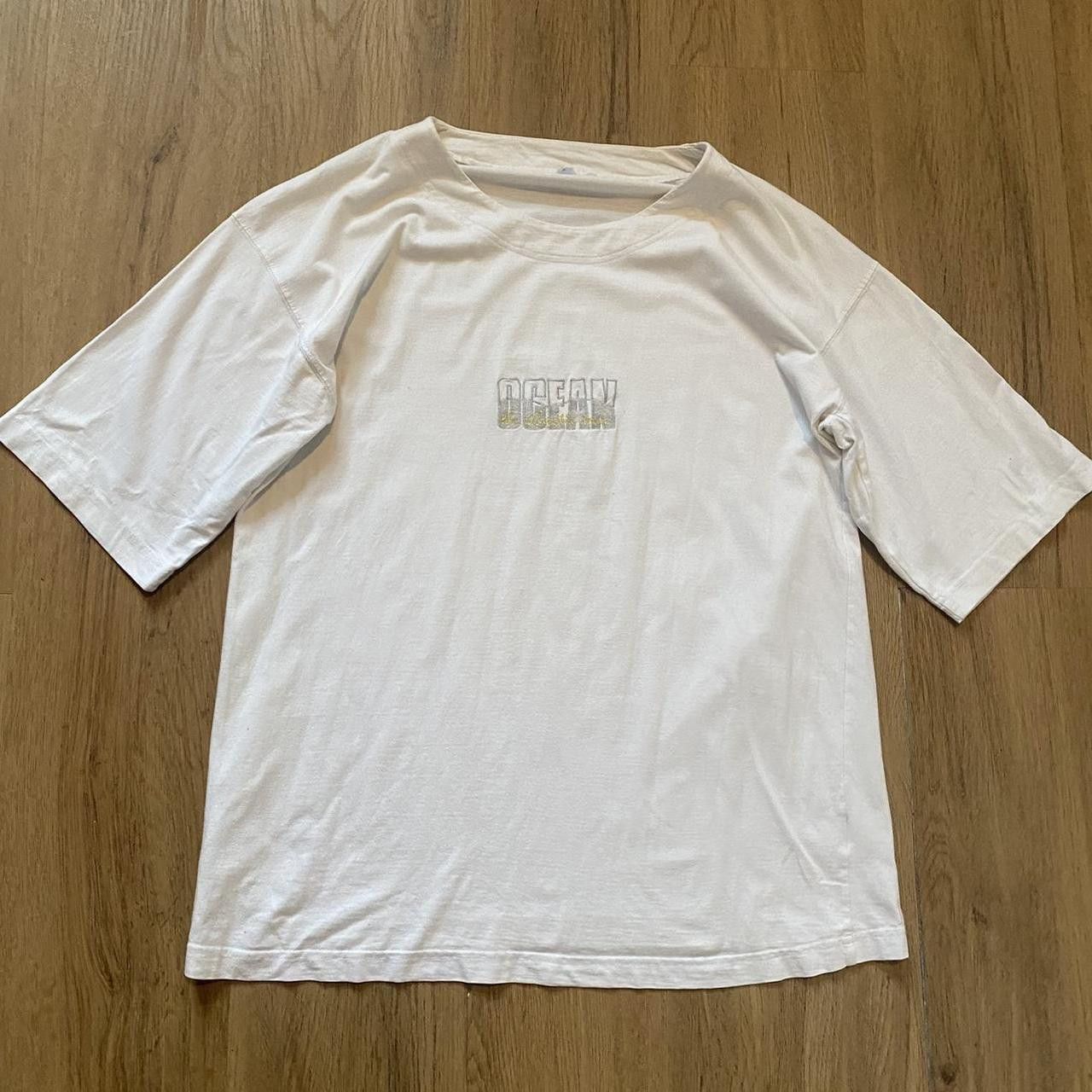 Other Ocean Embroidered Vintage 90s Retro T-shirt Boxy Size US L / EU 52-54 / 3 - 1 Thumbnail