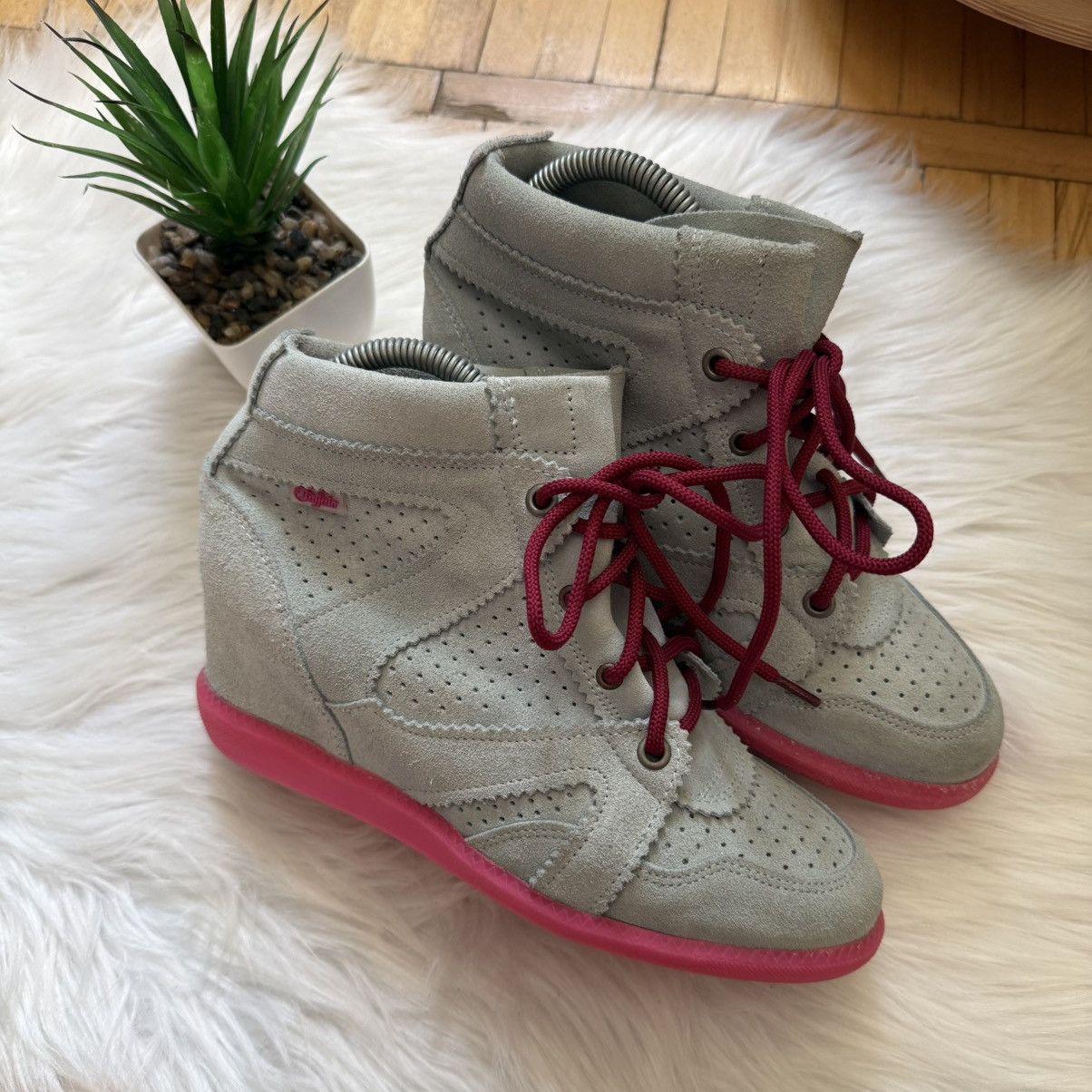 Buffalo London 📌 Crazy Buffalo like Isabel Marant Bekett Wedge Y2K Sneakers Size US 8 / IT 38 - 4 Thumbnail