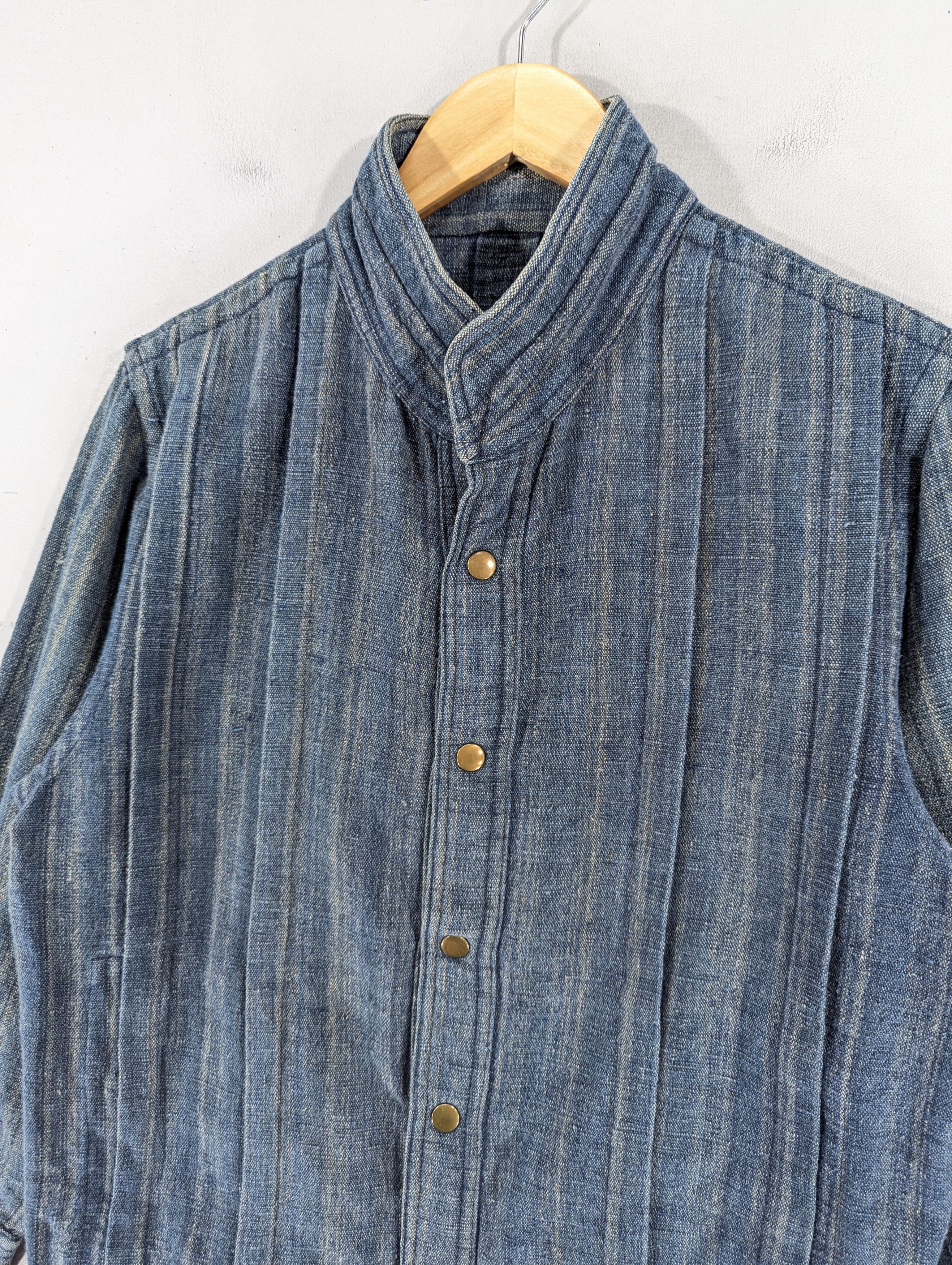 Japanese Brand Vintage Yuhei Anrico Atelier Denim Snap Button Jacket Size L / US 10 / IT 46 - 4 Thumbnail