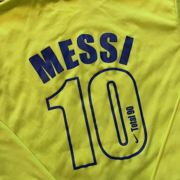 Nike Total 90 Lionel Messi Athletic Warm Up Long Sleeve Tee Shirt