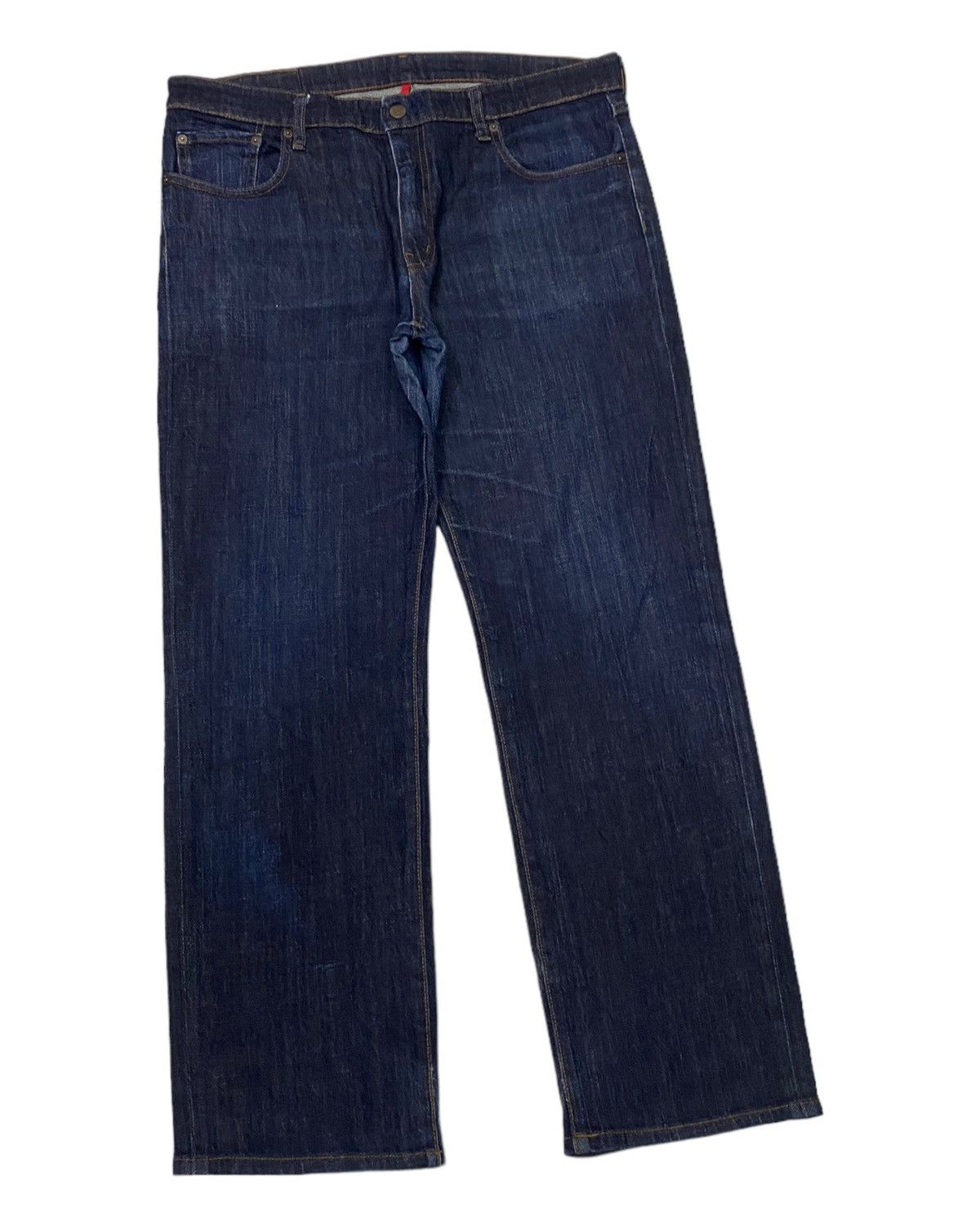 Japanese Brand × Uniqlo OG UNIQLO🔥BAGGY DISTRESSED DENIM JEANS Size US 37 - 2 Thumbnail