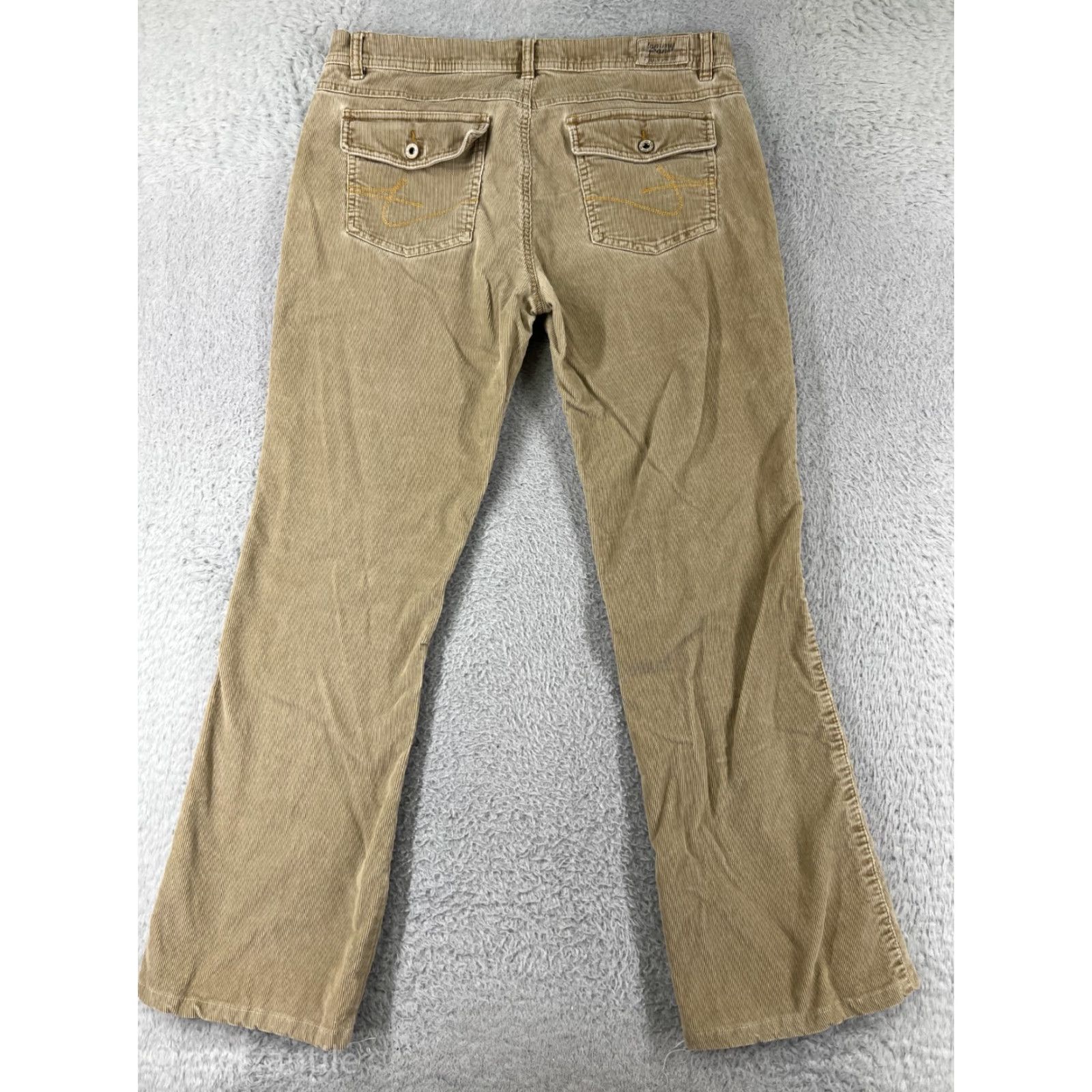 Tommy Hilfiger Tommy Hilfiger Pants Womens Regular 11 Beige Corduroy Embroidered Cotton Blend Bootcut Size 32" / US 10 / IT 46 - 2 Thumbnail