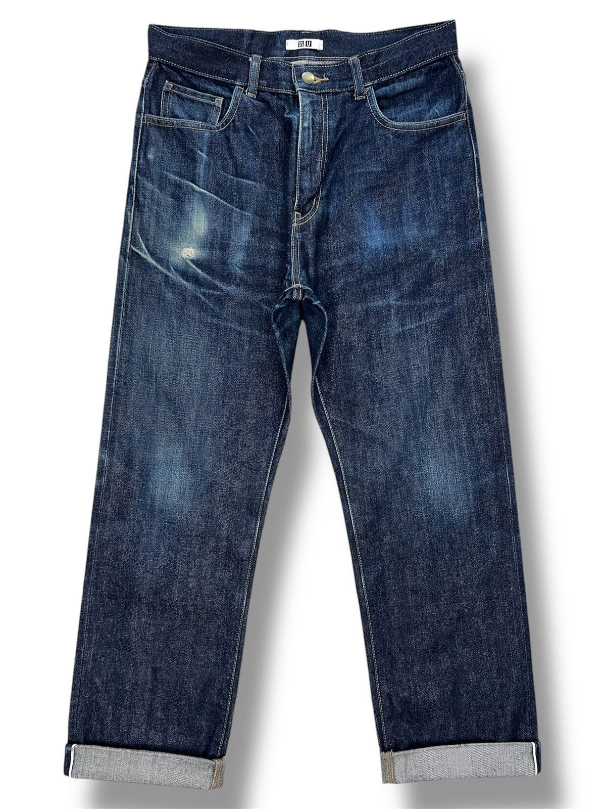 Uniqlo Uniqlo Dirty Distressed Selvedge Denim Size US 31 - 1 Thumbnail