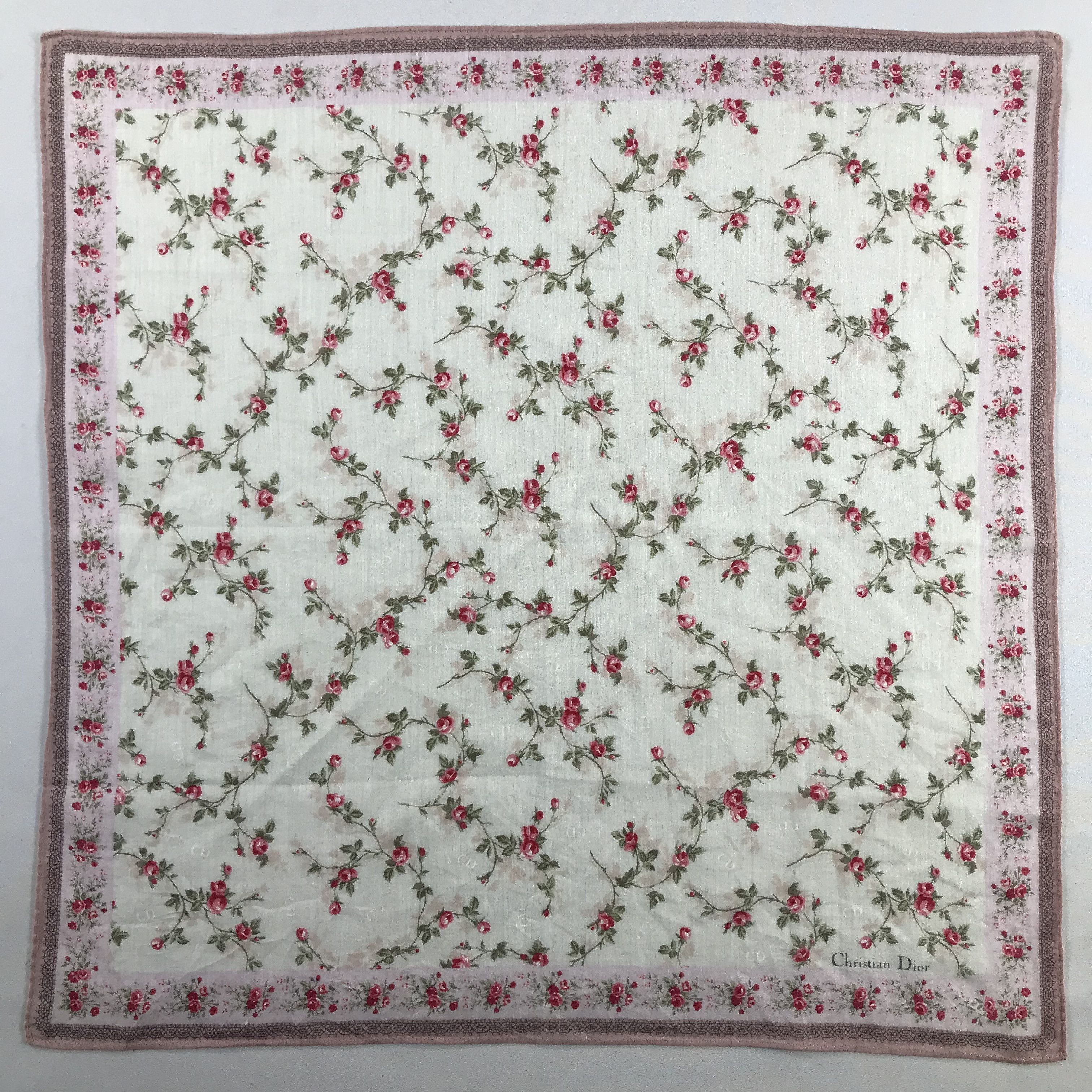 Vintage ChriSTIAN Dior Handkerchief / Bandana / Neckerchief C592 Size ONE SIZE - 3 Thumbnail