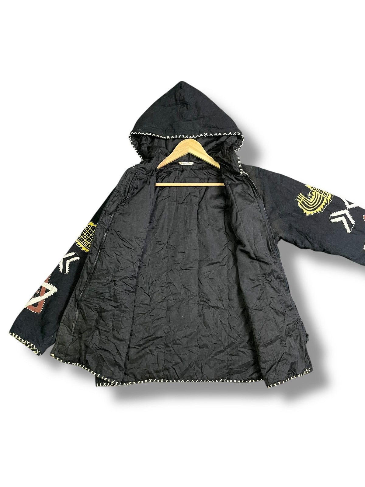 Designer × Vintage Native American West Hooded Jacket (38) Size US M / EU 48-50 / 2 - 2 Thumbnail
