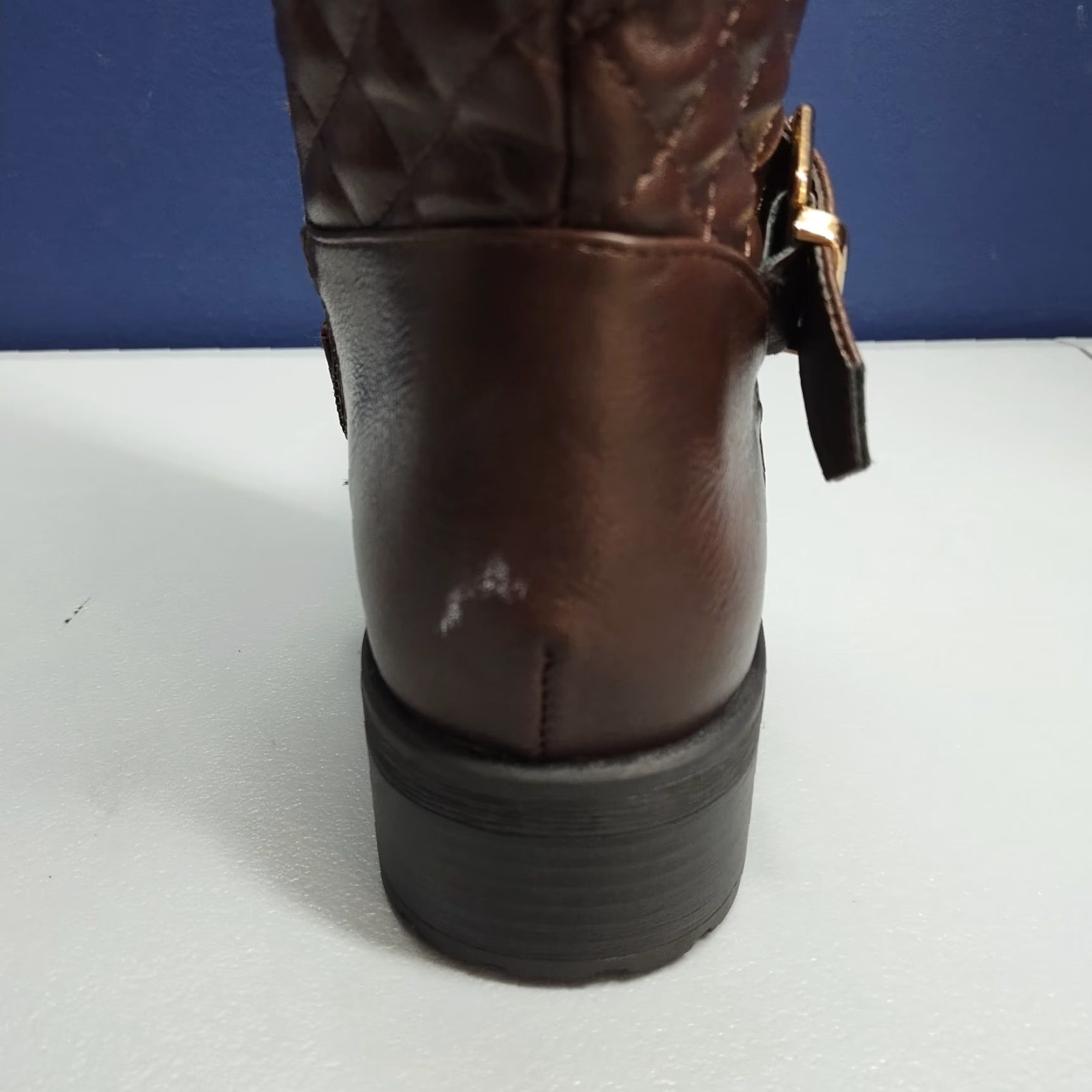 Talbots Dream Pairs Womens Size 7 Brown Lined Round Toe Knee High Boots with Side Zipper Size US 7 / IT 37 - 4 Thumbnail