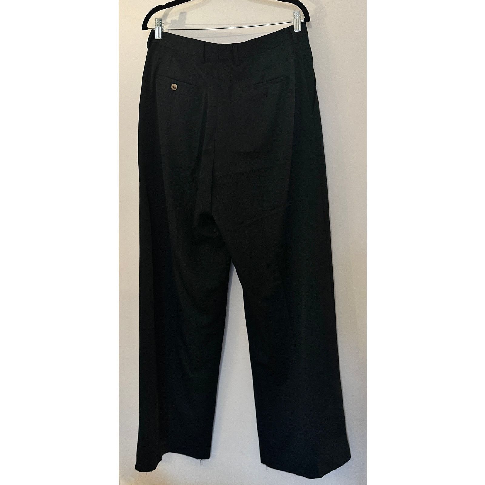 Lanvin Lanvin NWT Wool And Viscose Wide Leg With-Cuffs Trousers Size 32" / US 10 / IT 46 - 1 Thumbnail