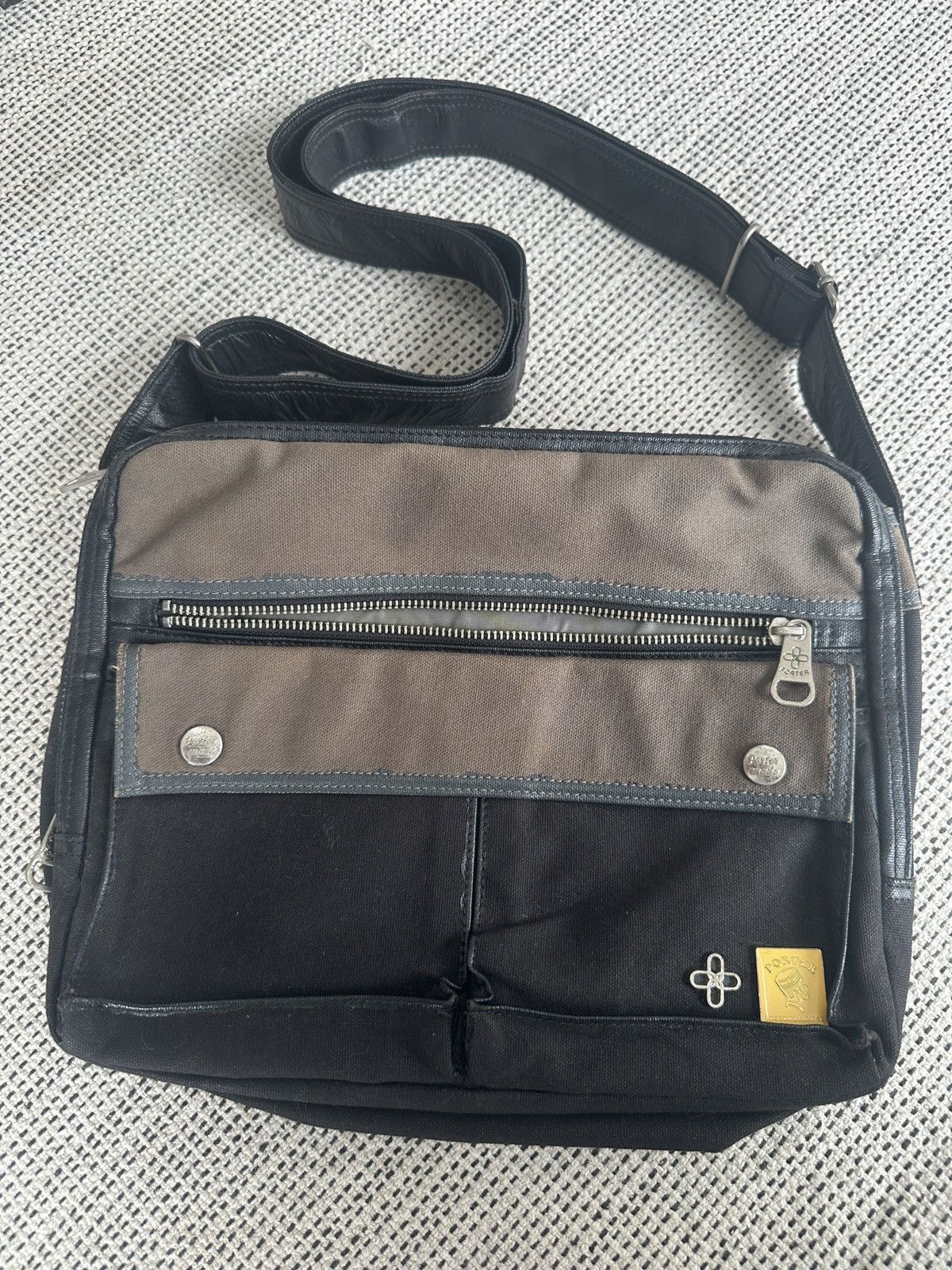 Porter 🔥🔥🔥Vintage Distressed Canvas Porter International Sling Bag Size ONE SIZE - 1 Thumbnail