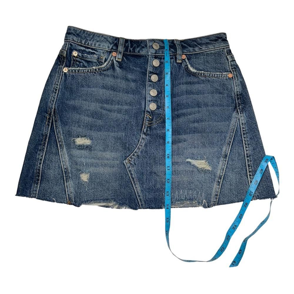 Free People Free People l Button Fly A-Line Mini Skirt Size 27 Size 27" / US 4 / IT 40 - 5 Thumbnail