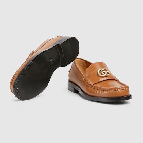 Gucci oc11z1025 Loafers With Double G in Light Brown Size US 6 / IT 36 - 6 Thumbnail