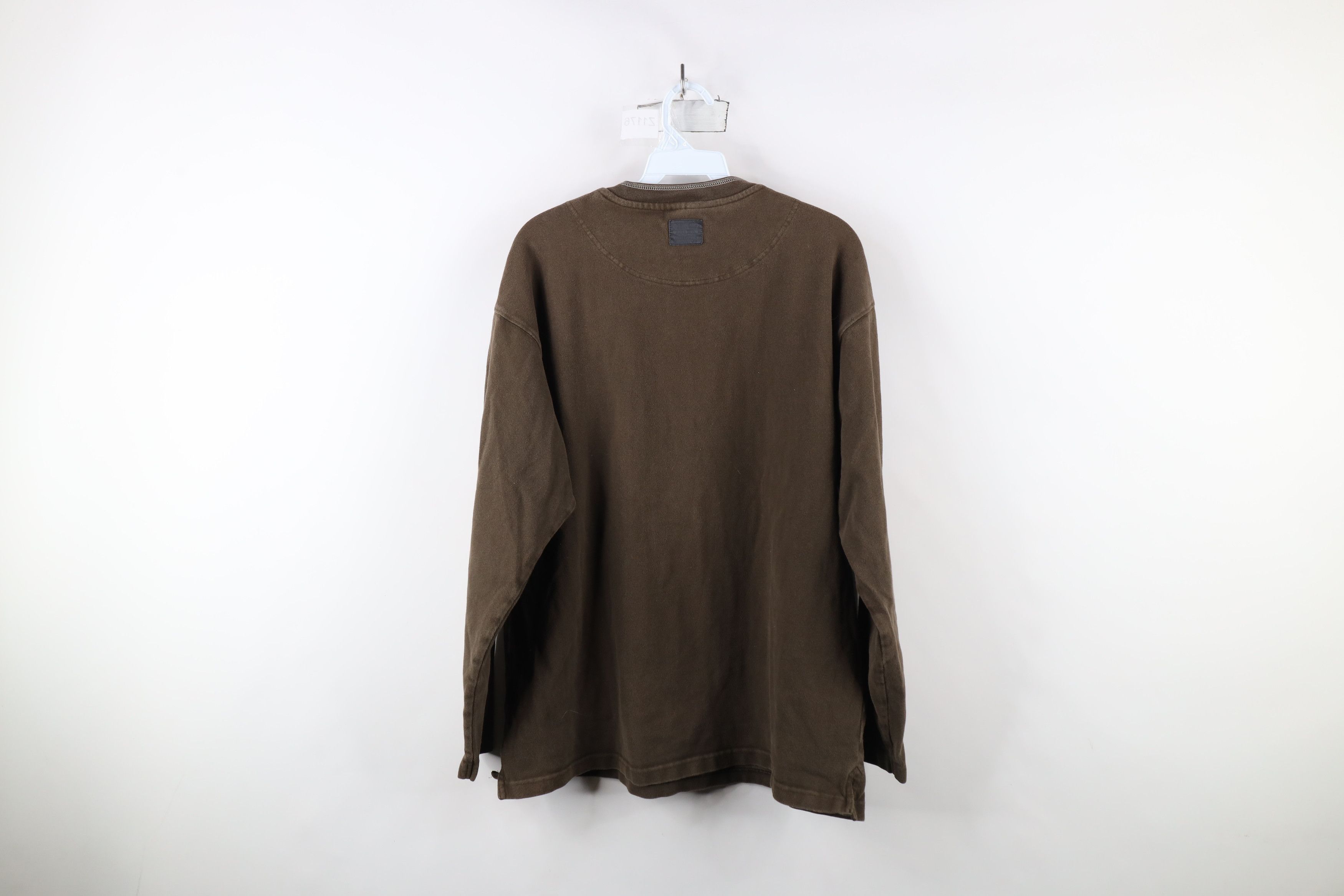 Columbia × Vintage Vintage 90s Columbia Ribbed Knit Long Sleeve Henley T-Shirt Size US L / EU 52-54 / 3 - 8 Thumbnail