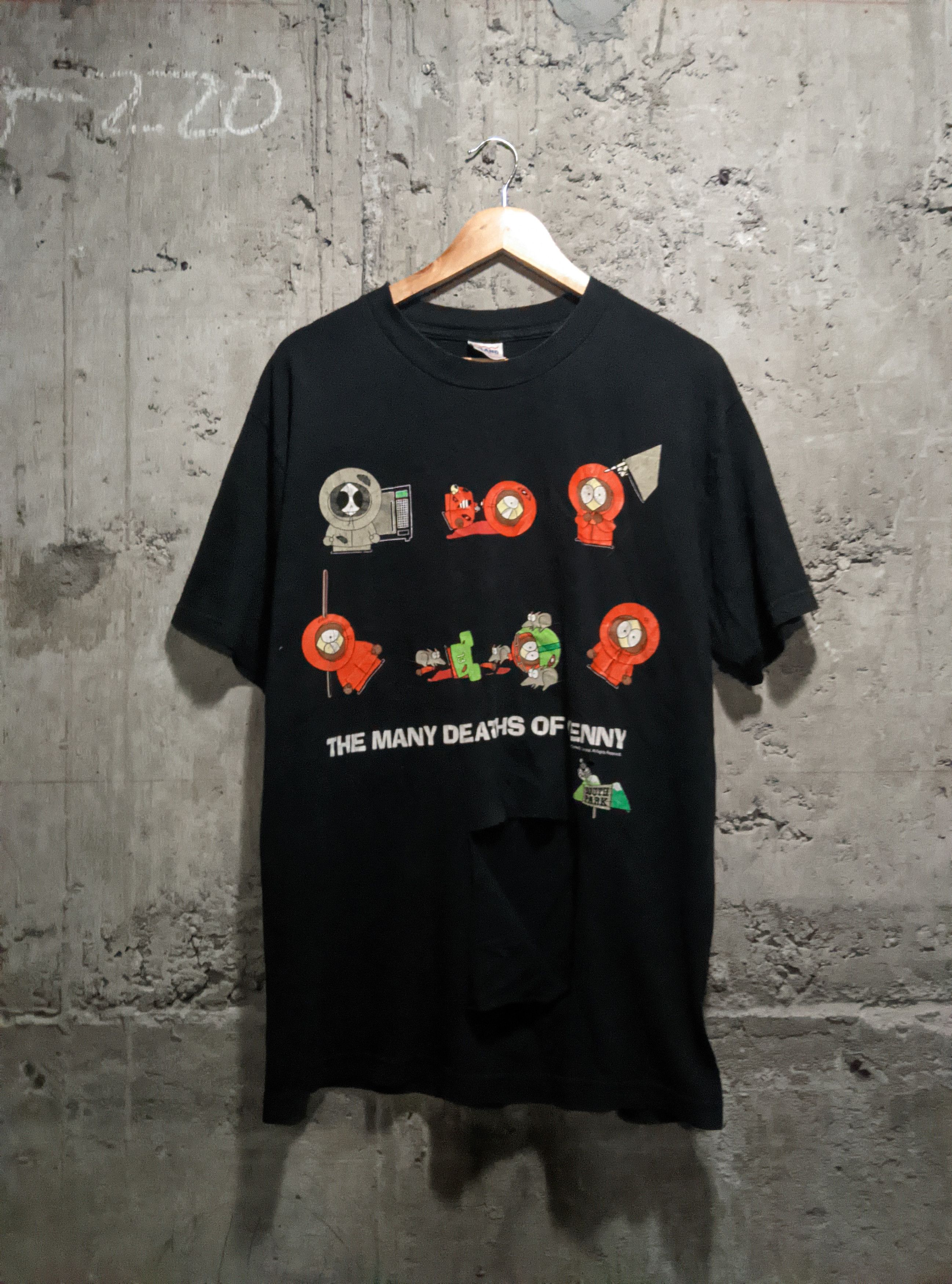 Vintage Vintage 1997 thrashed southpark who killed Kenny tshirt Size US L / EU 52-54 / 3 - 1 Thumbnail