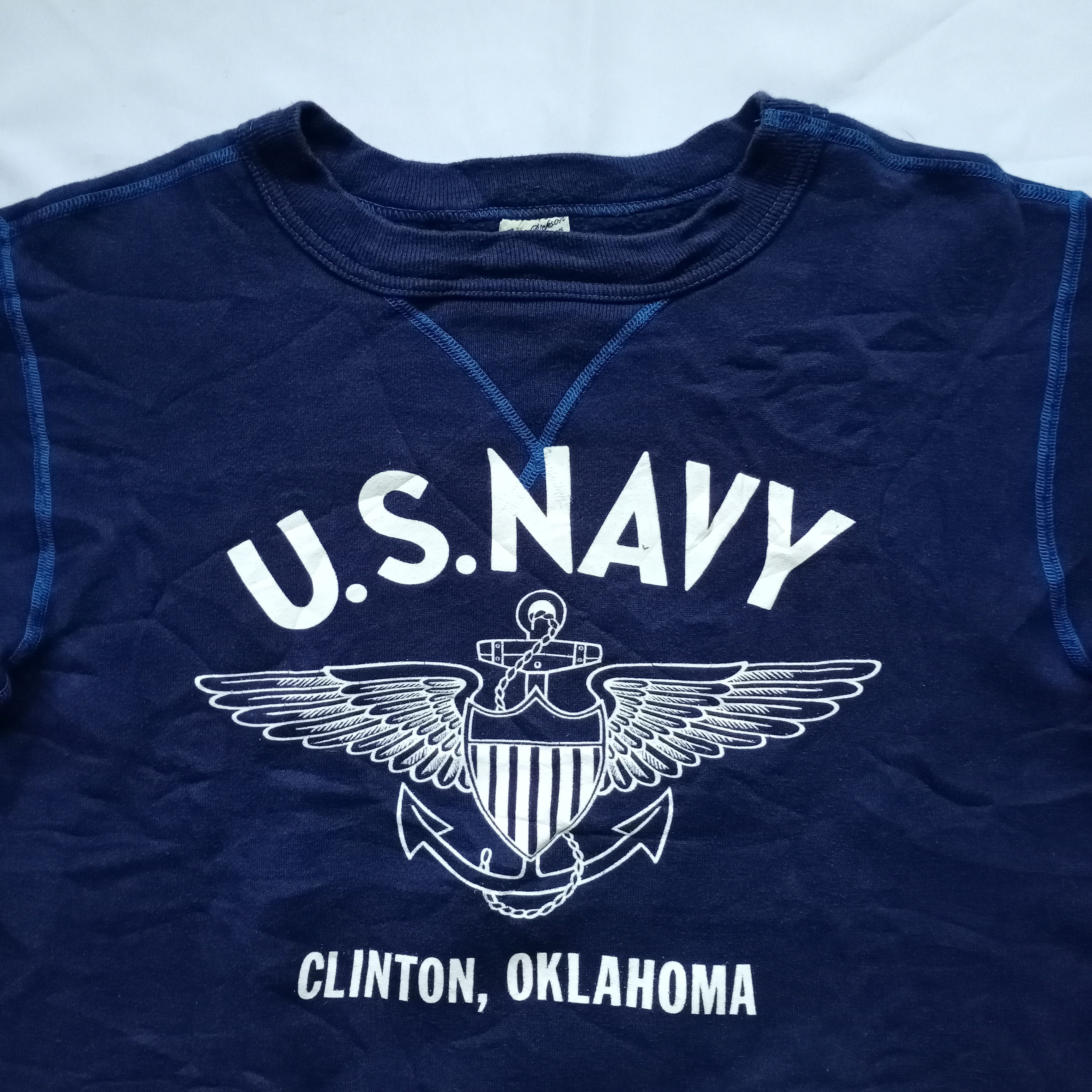 Buzz Rickson's Buzz Rickson's US NAVY Sweatshirt Navy Clinton Oklahoma M Size US M / EU 48-50 / 2 - 3 Thumbnail