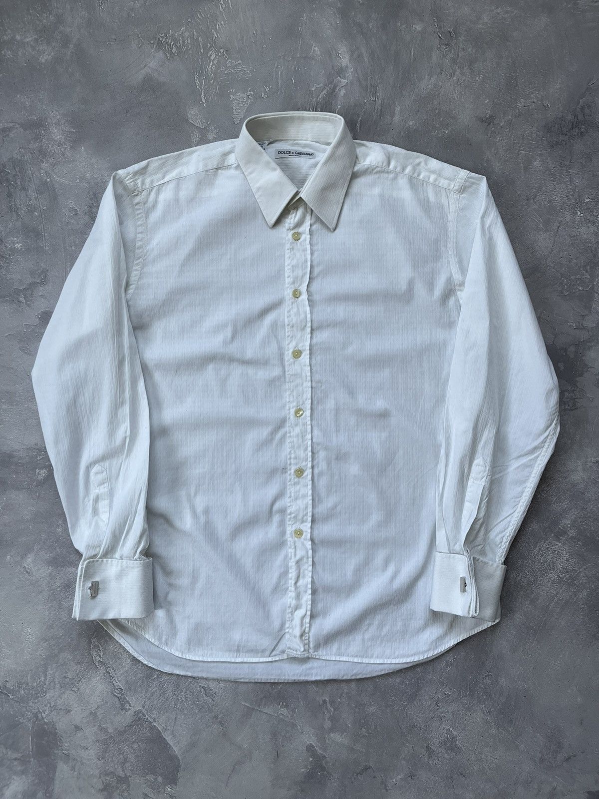 Dolce & Gabbana Dolce & Gabbana Cufflinks White Shirt Longsleeve 40/15 3/4 Size US M / EU 48-50 / 2 - 1 Thumbnail