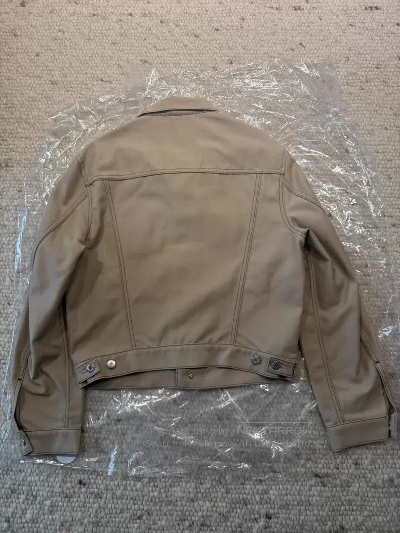 Helmut Lang Helmut Lang Beige Denim Jacket Size US XXL / EU 58 / 5 - 2 Thumbnail