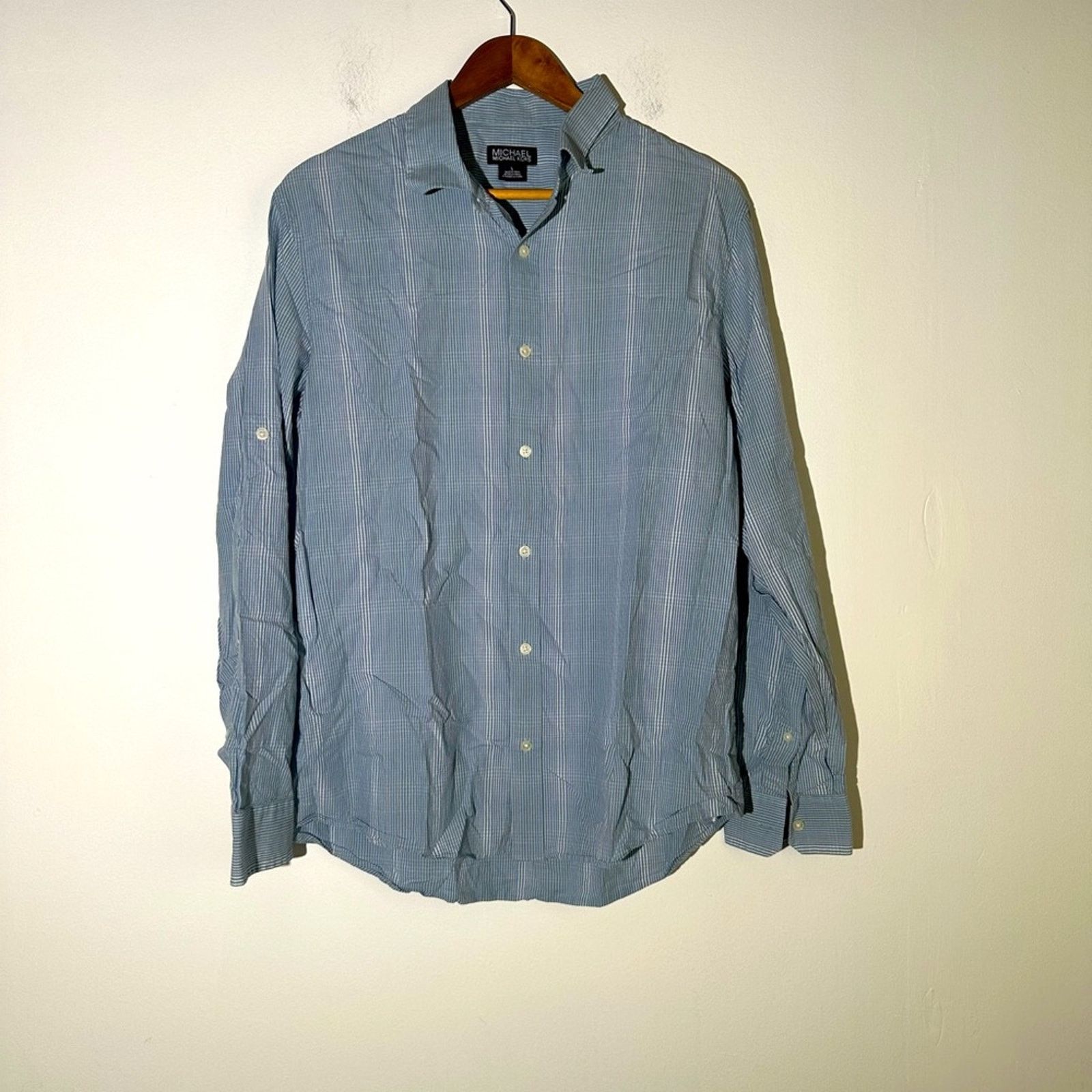 Michael Kors Michael Michael Kors Striped Button Front Shirt Size US L / EU 52-54 / 3 - 1 Thumbnail