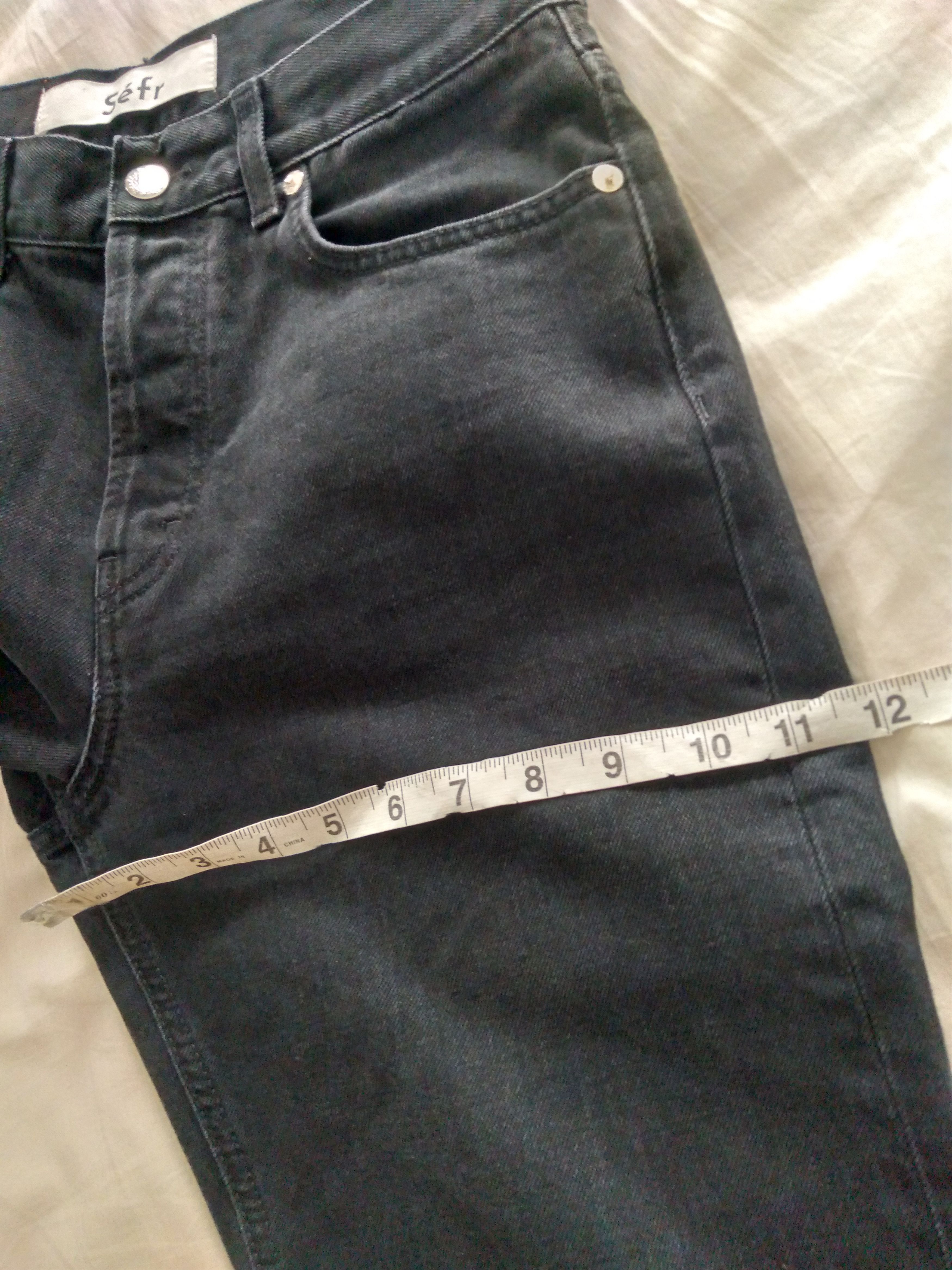 Sefr Washed Black Straight Jeans Italy 30 Size US 30 / EU 46 - 5 Thumbnail