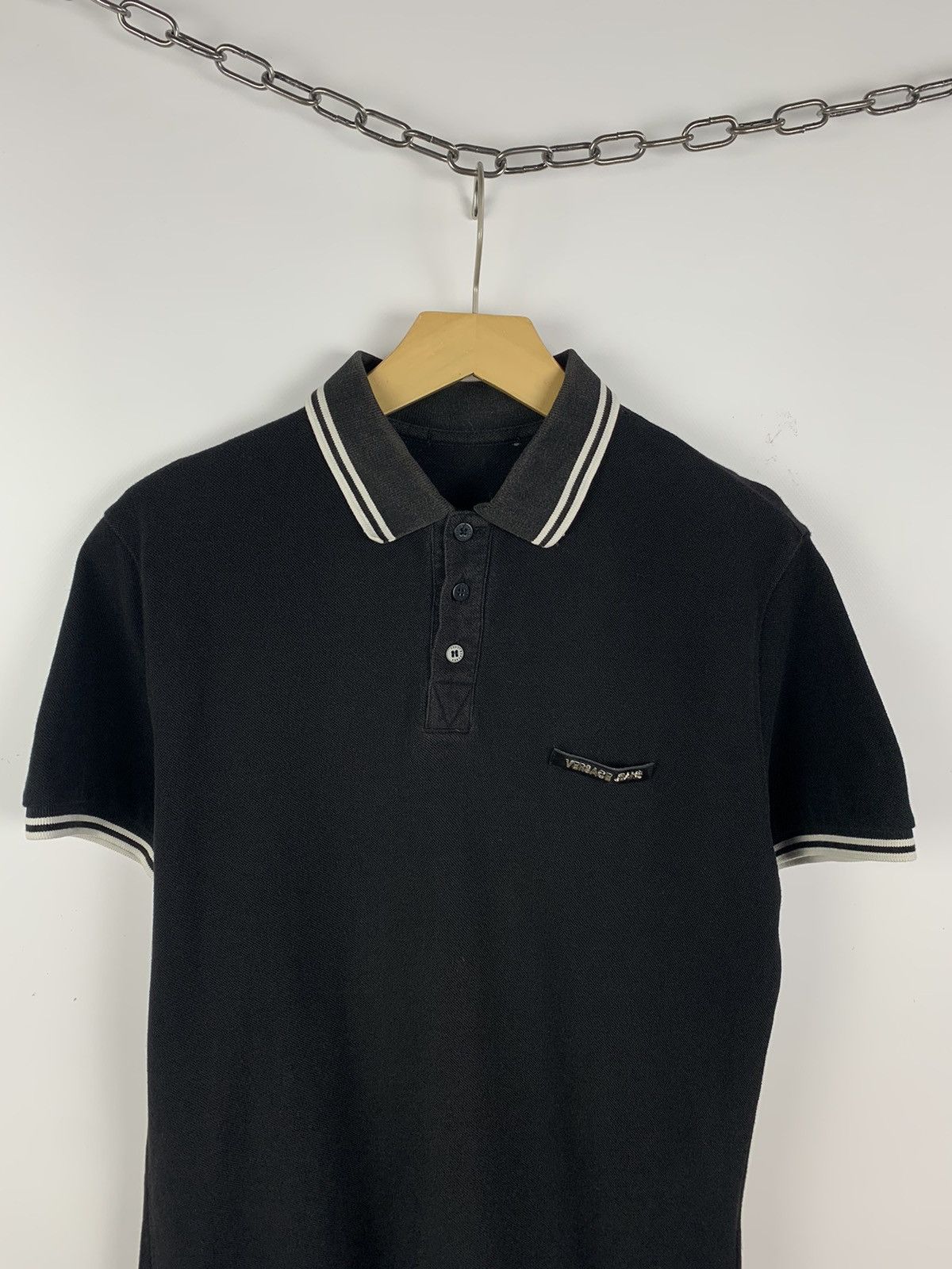 Versace Versace Jeans Polo Shirt luxury designer logo Size US M / EU 48-50 / 2 - 2 Thumbnail