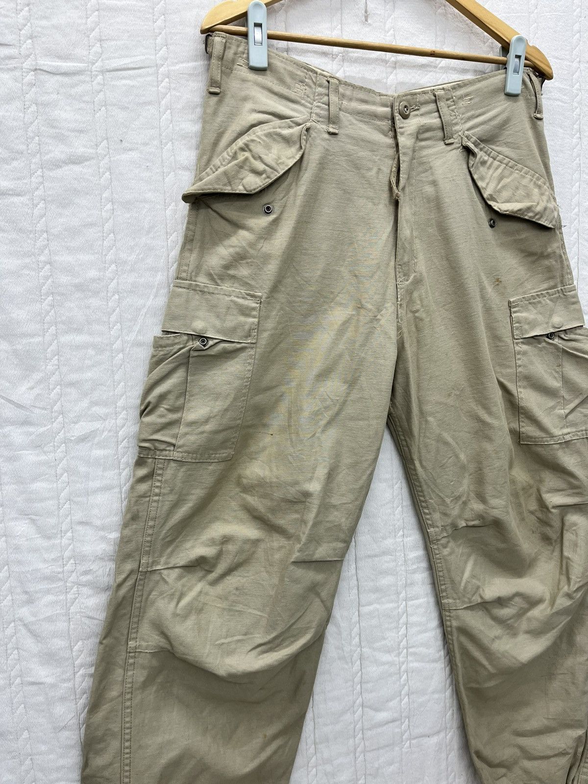 Vintage ARCHIVE💥BALLOON ARMY CARGO TROUSERS Size US 32 / EU 48 - 2 Thumbnail