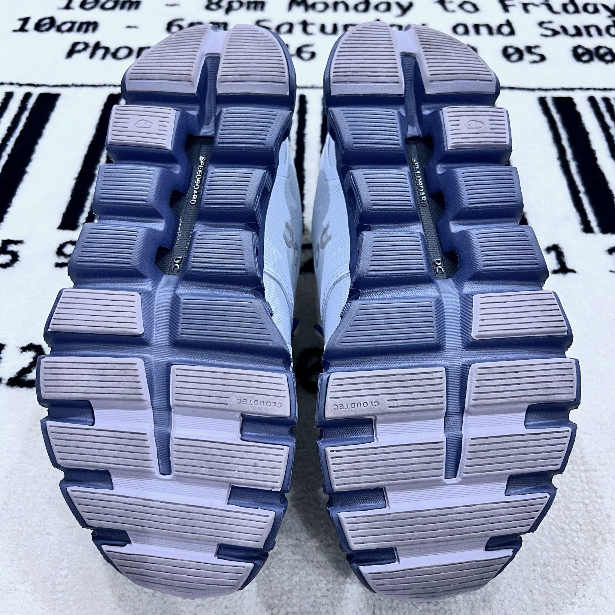 On On Cloud 6 Waterproof Women Running Shoes - Heather Metal Size US 6 / IT 36 - 8 Thumbnail