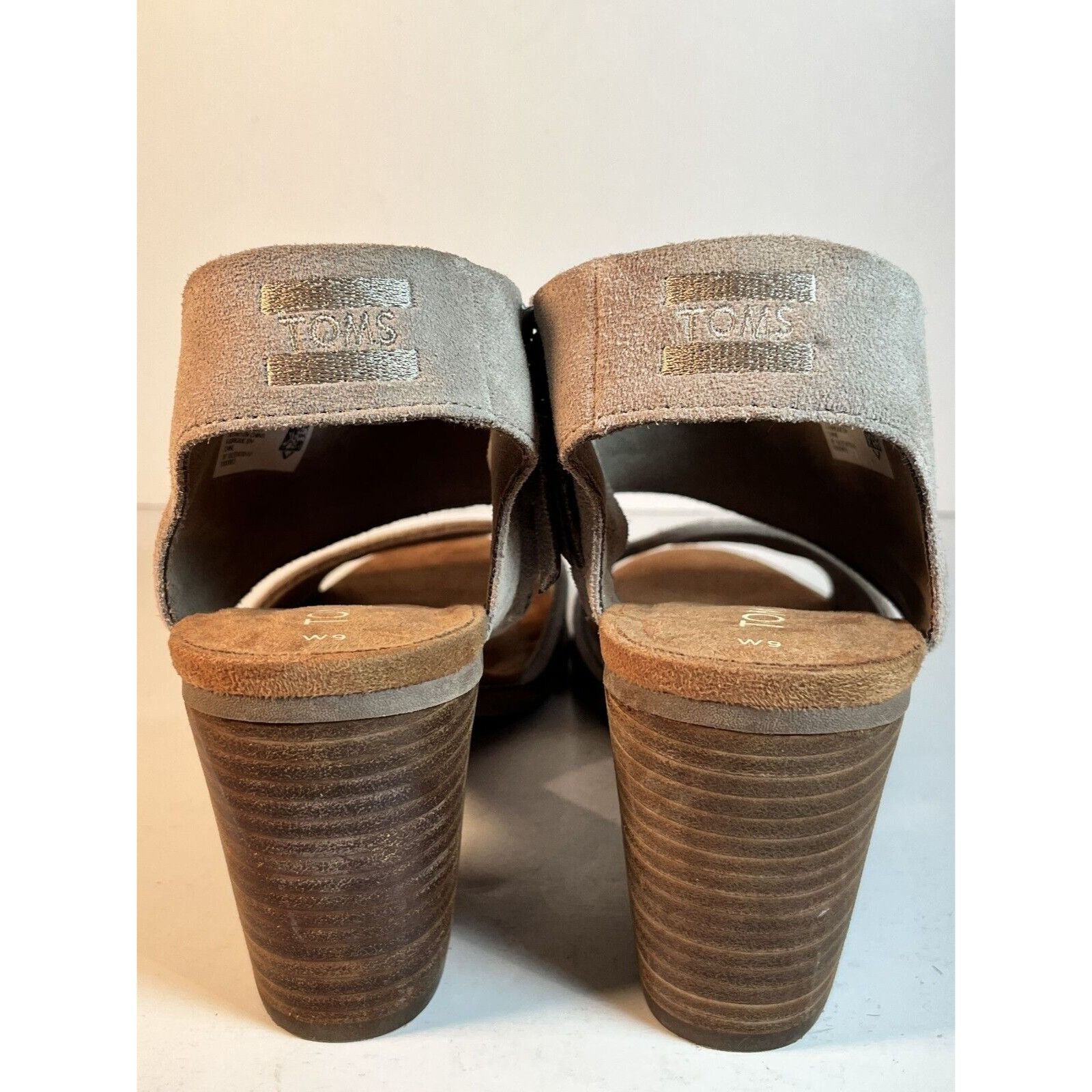 Toms TOMS Suede Majorca Cutout Block Heels Womens Casual Sandals Size US 9 / IT 39 - 6 Thumbnail