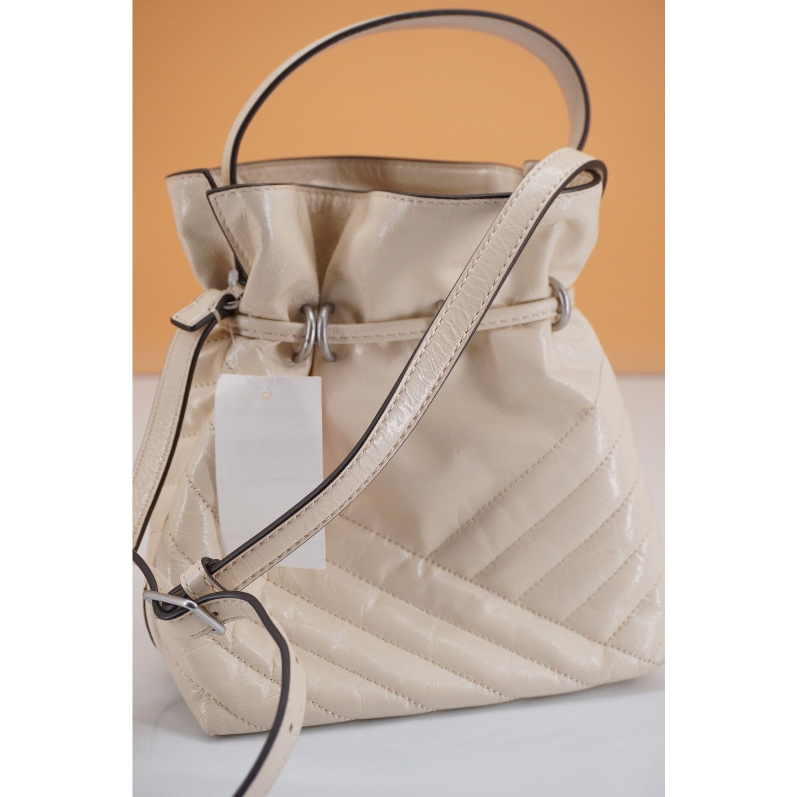 Tory Burch Tory Burch Kira Chevron Textured Mini Bucket bag $428 Size ONE SIZE - 6 Thumbnail