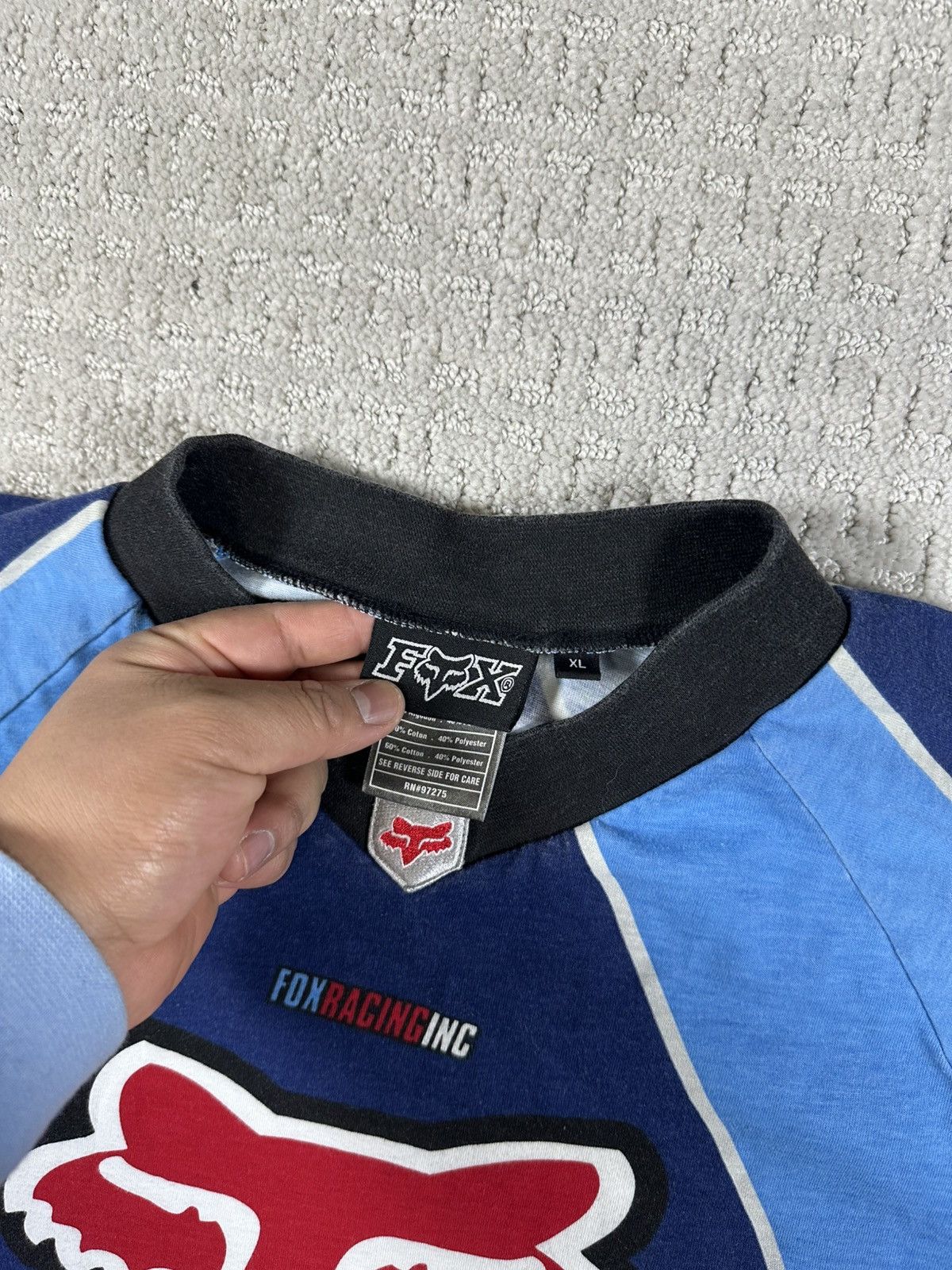Fox Racing Y2K Fox Racing Long sleeve Size US XL / EU 56 / 4 - 4 Thumbnail