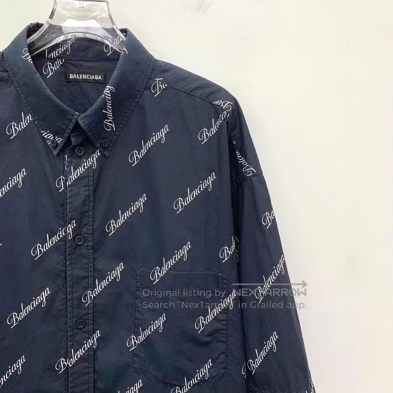 Balenciaga Balenciaga Size 39 Black Logo Letter Bullet Screen Printed Size US S / EU 44-46 / 1 - 3 Thumbnail