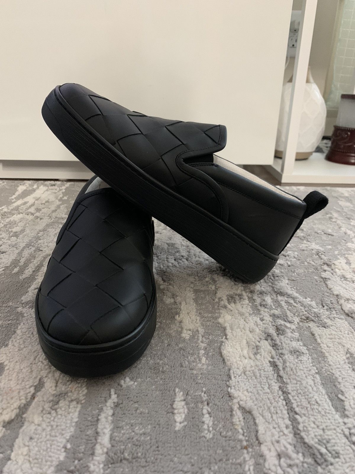 Bottega Veneta Bottega Veneta Leather Low Trainer Mens Size US 7 / EU 40 - 1 Thumbnail