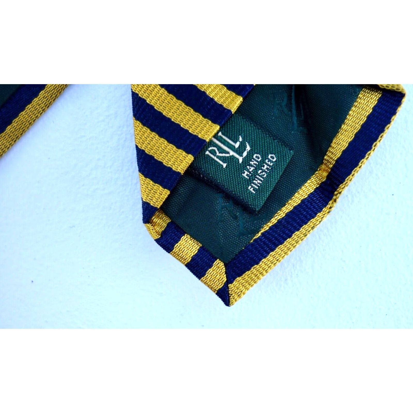 Ralph Lauren Vintage Men’s Lauren Ralph Lauren Silk Tie Stripes Made in USA Size ONE SIZE - 7 Thumbnail