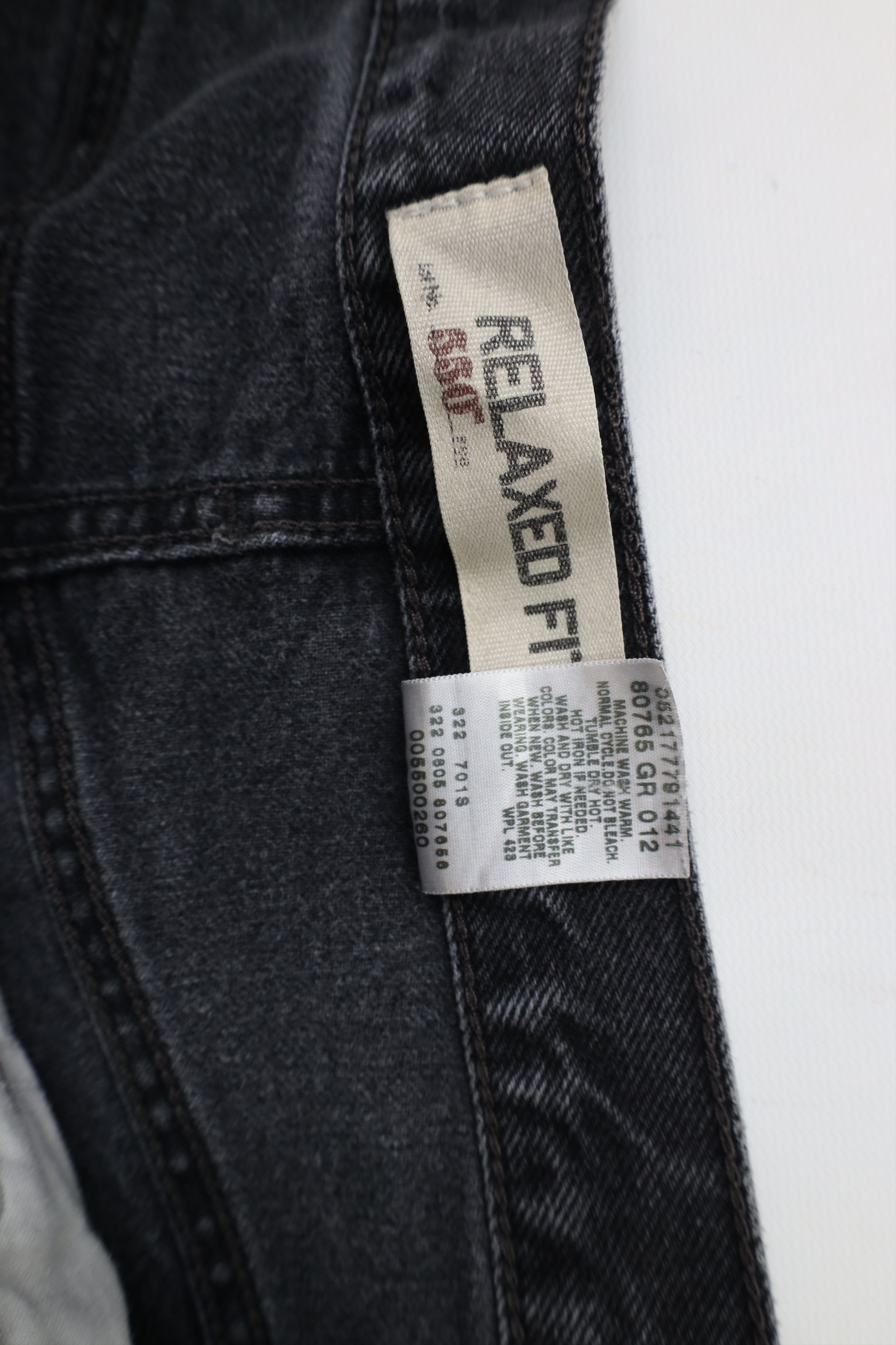 Levi's × Vintage Vintage Y2K 2005 Levis 550 Fit Denim Jeans Black Cotton Size 32 - 8 Thumbnail