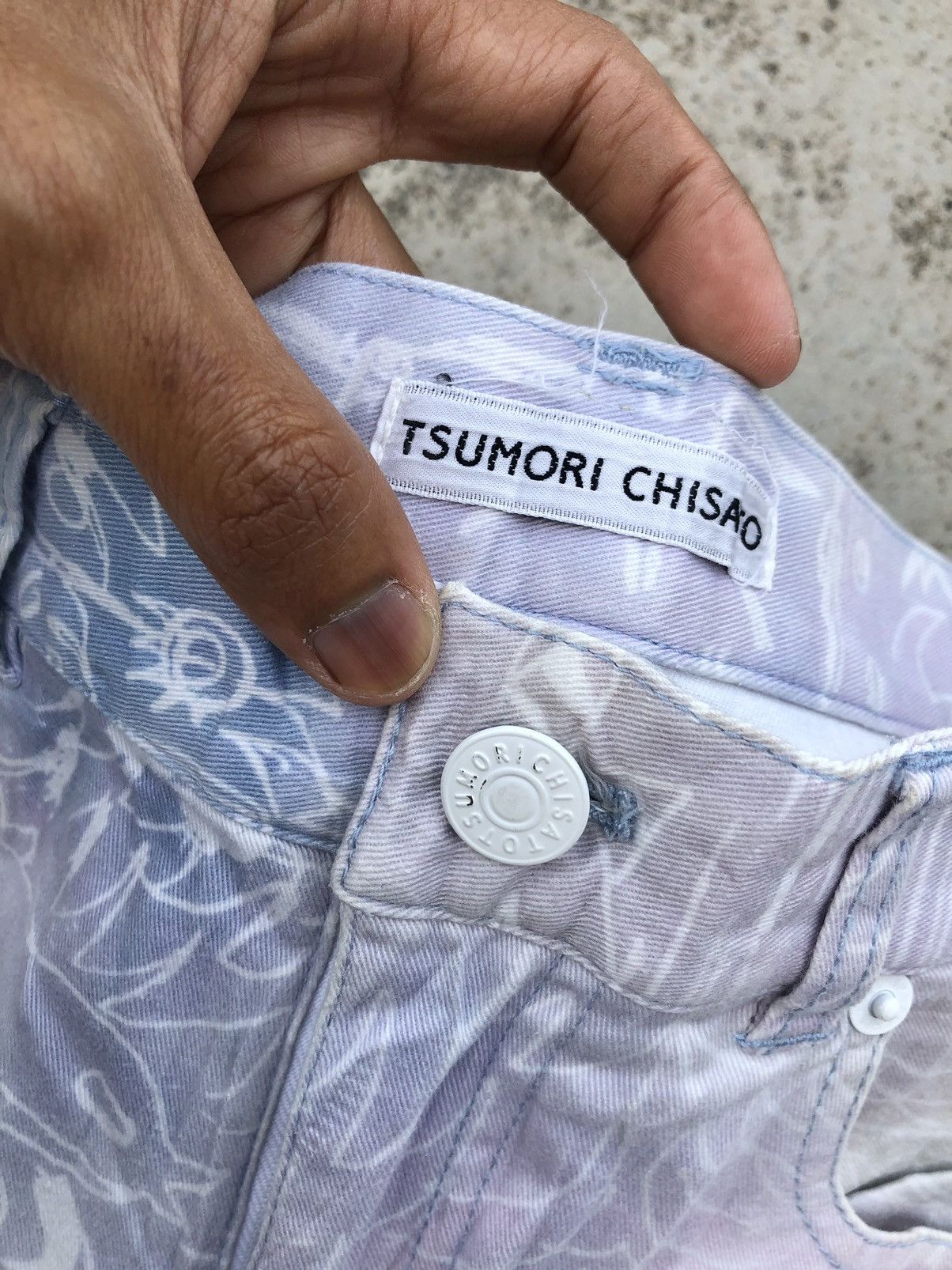 Issey Miyake × Tsumori Chisato FULL PRINT SKINNY STRECTHABLE JEANS BY TSUMORI CHISATO Size US 28 / EU 44 - 2 Thumbnail