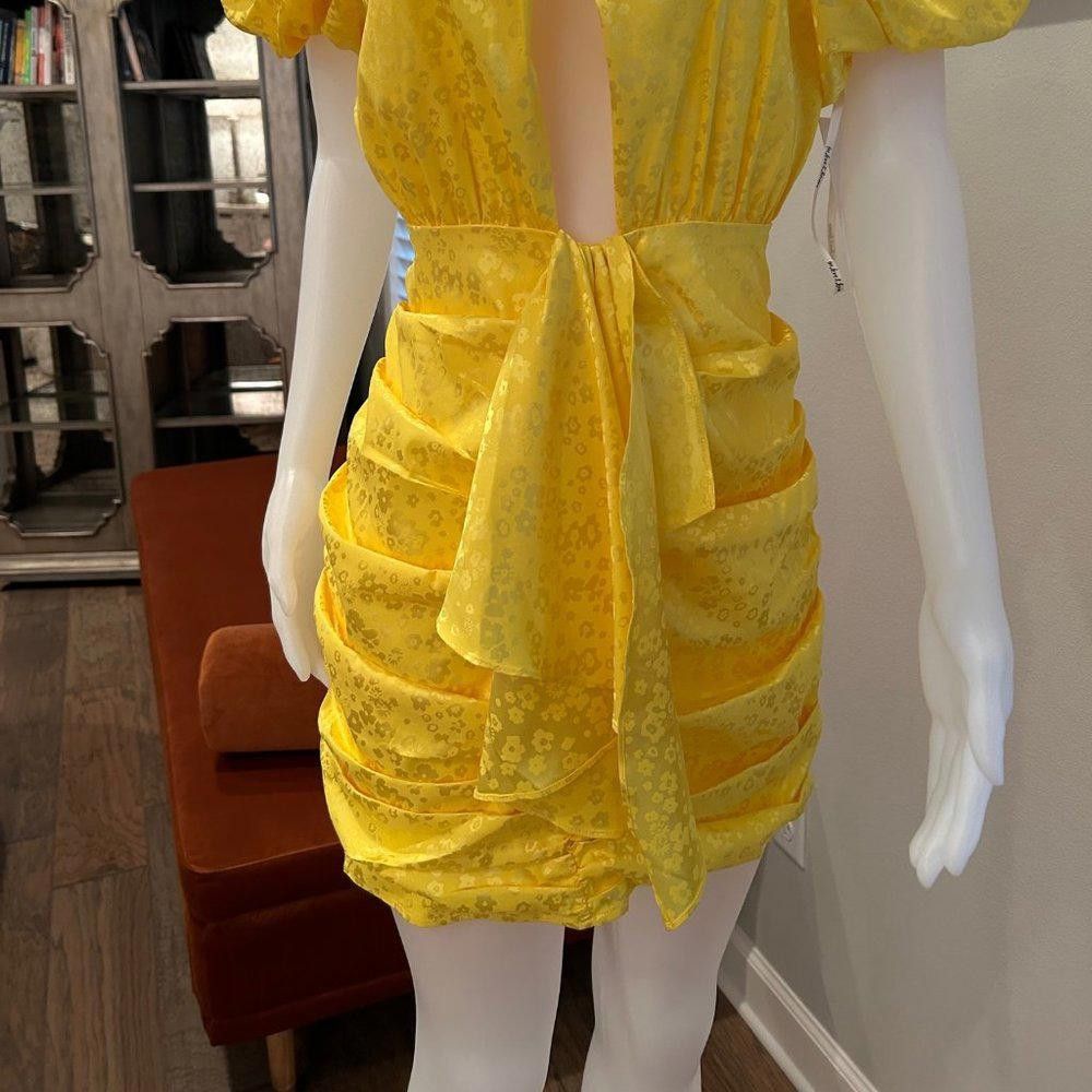 Designer For Love and Lemons Pleated & Ruffled Dress Size L / US 10 / IT 46 - 9 Thumbnail