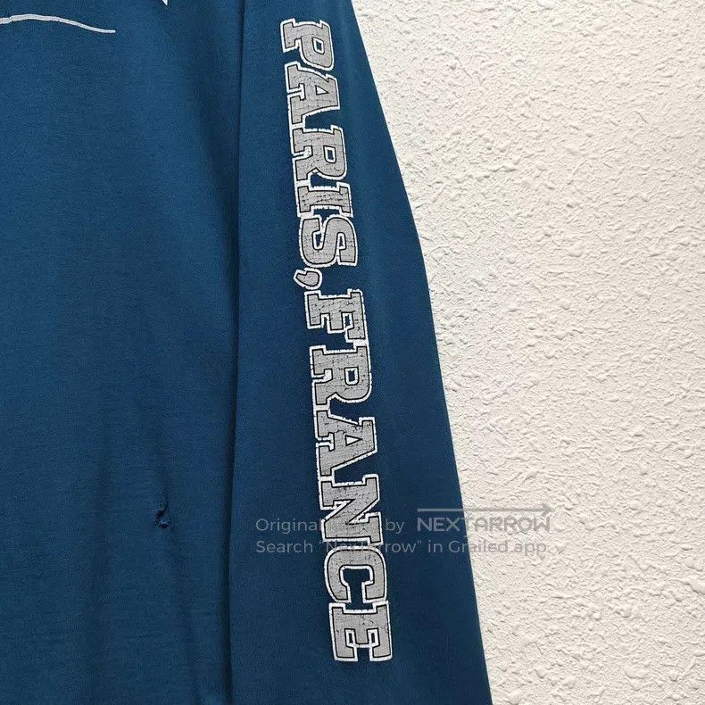 Balenciaga Balenciaga Double B Destroyed Logo Hole Destroyed Aged Lon Size US XL / EU 56 / 4 - 5 Thumbnail