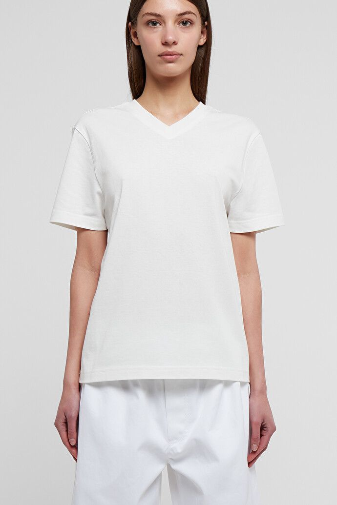 Bottega Veneta o1n1vont1224 T-Shirt in White Size S / US 4 / IT 40 - 2 Thumbnail