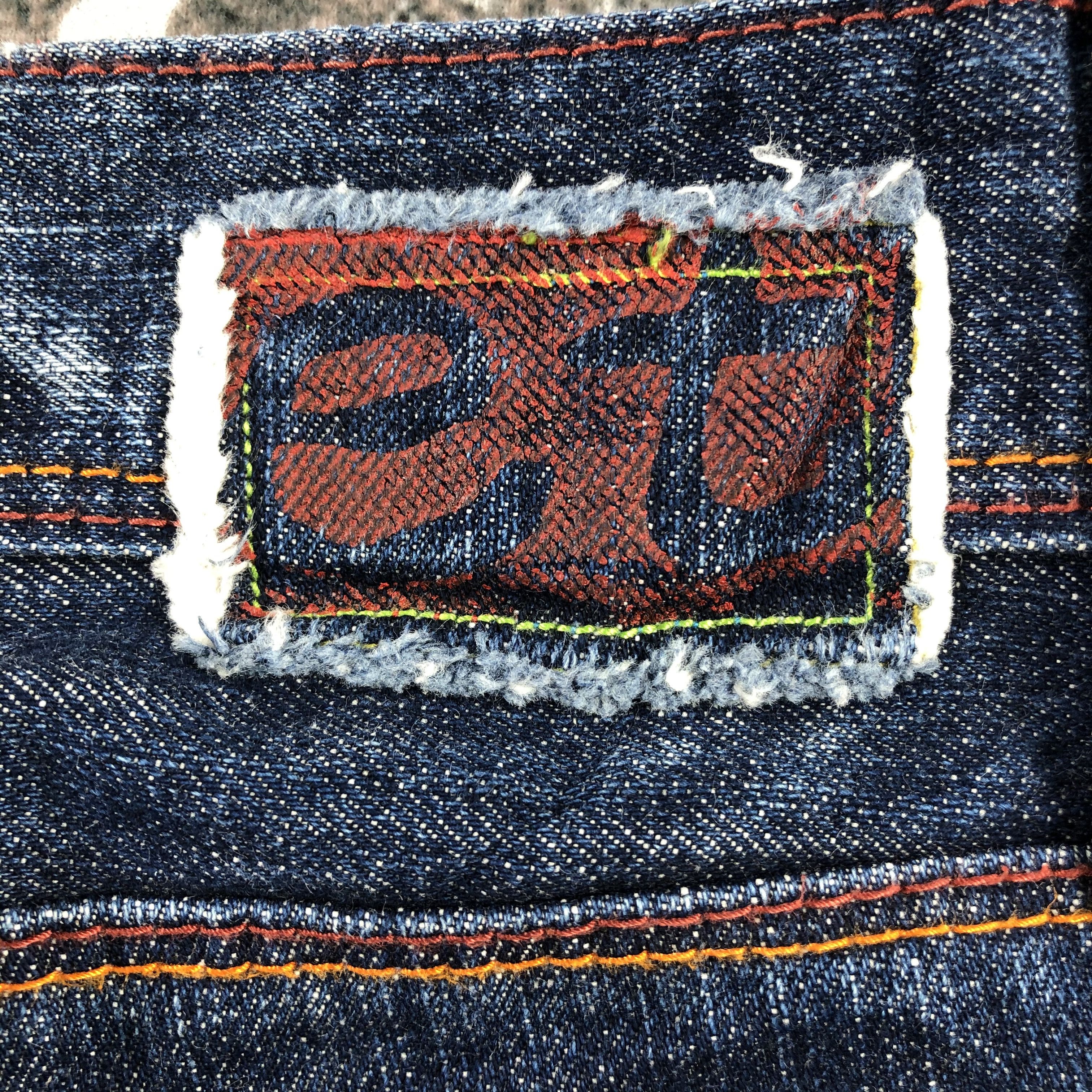 Japanese Brand Et Boite Jeans Blue Wash Flare Denim KJ1330 Size US 28 / EU 44 - 5 Thumbnail