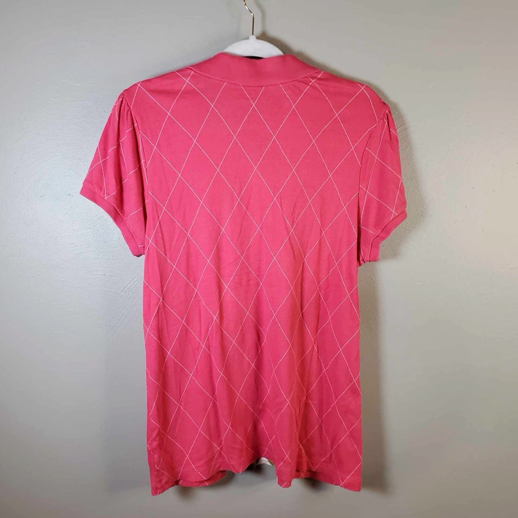 Old Navy Old Navy Womens Argyle Print Polo Shirt 2XL Polo Golf 6 Button XXL Multicolor Women Size XXL / US 16-18 / IT 52-54 - 5 Thumbnail