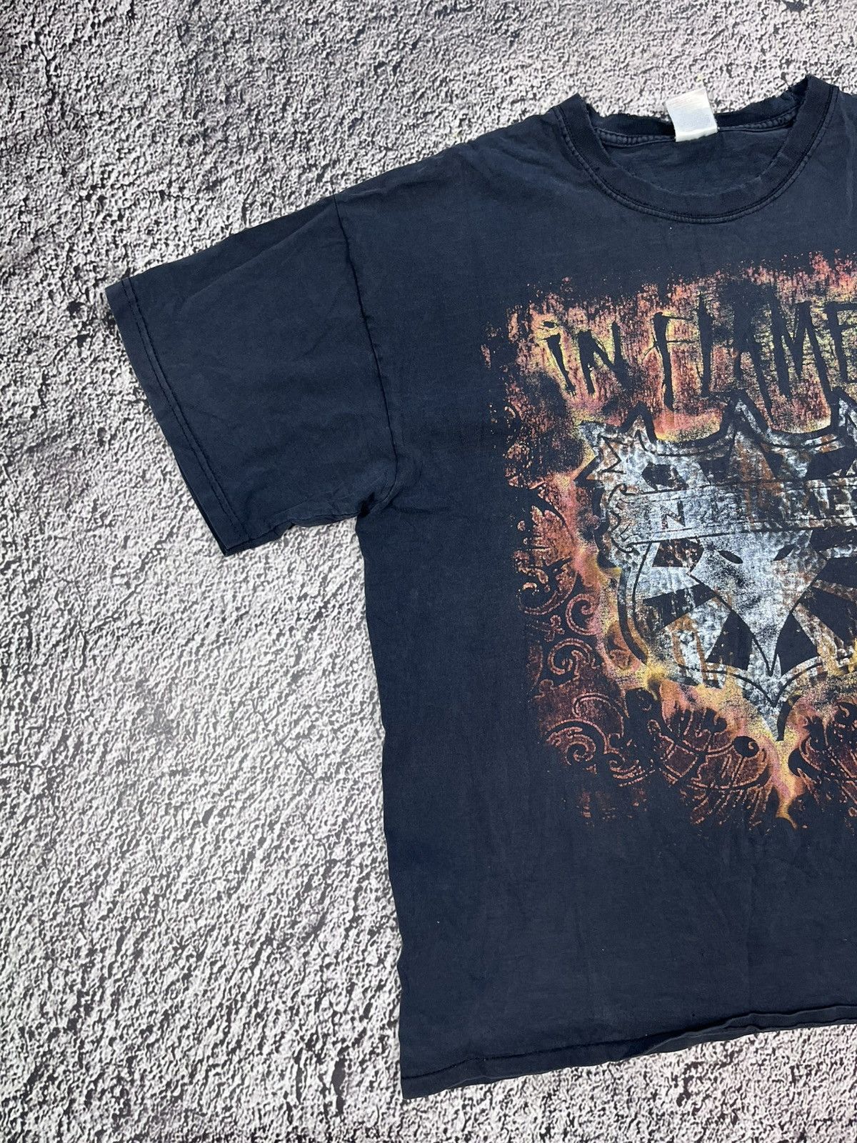 Band Tees In Flames Trashed Vintage Travis Scott Style Band Tee Size US XL / EU 56 / 4 - 2 Thumbnail