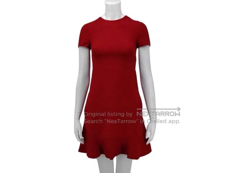 Valentino Valentino Red wool silk dress Size XXS / US 00 / IT 34 - 1 Thumbnail