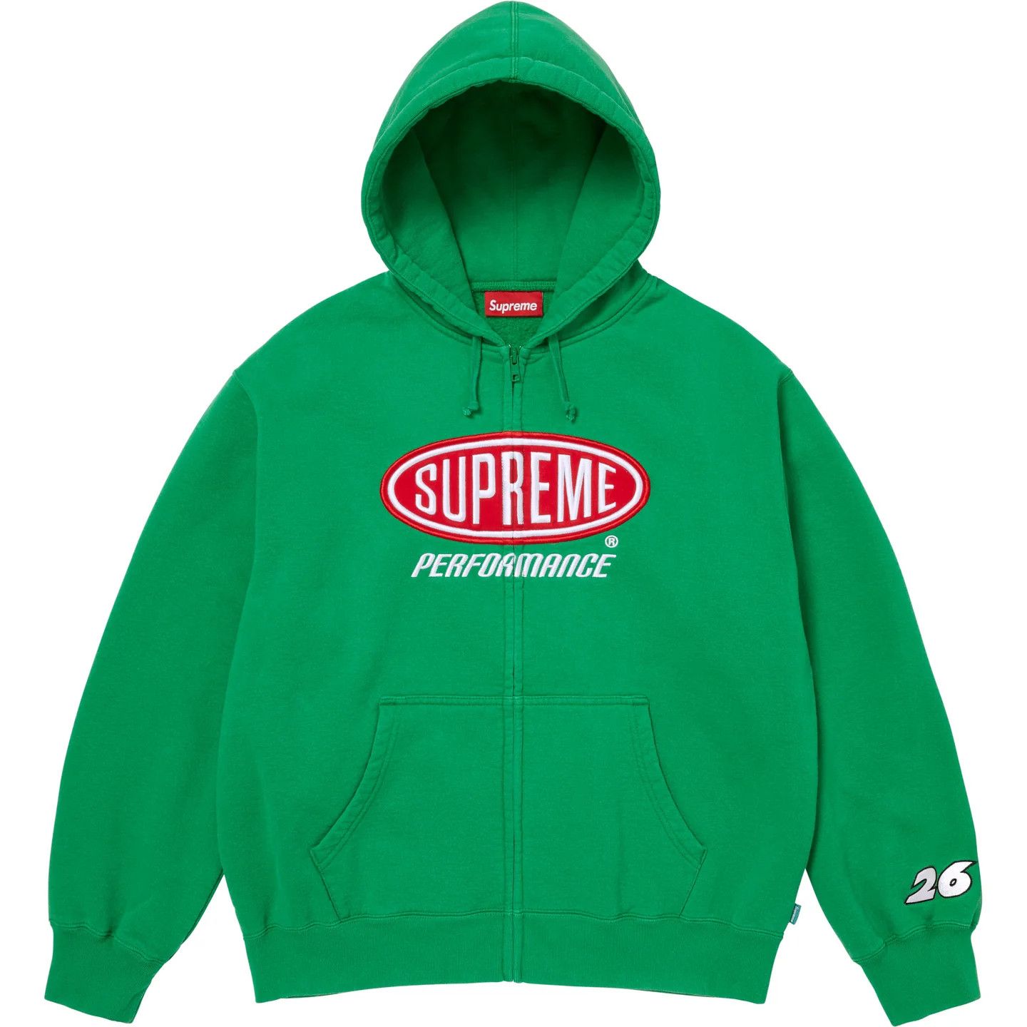 Supreme Supreme Spread Zip Up Hooded Sweatshirt Orange | Grailed