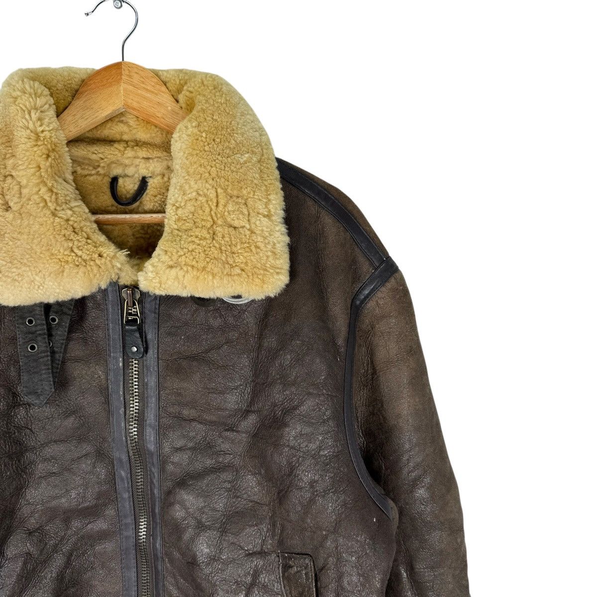 Other ❄️JKT TYPE B3 SHEEPSKIN SHEARLING AVIATOR LEATHER JACKET Size US L / EU 52-54 / 3 - 3 Thumbnail
