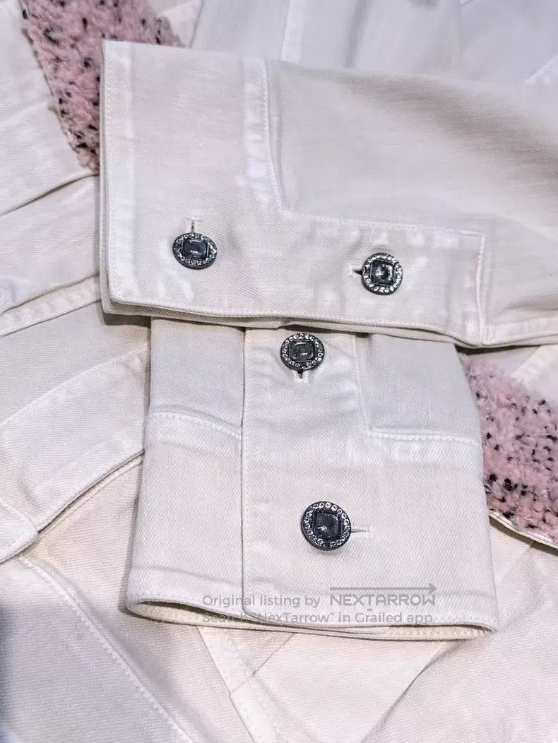 Chanel Chanel Pink tweed braided wool collar diamond buckle long- Size XS / US 0-2 / IT 36-38 - 4 Thumbnail