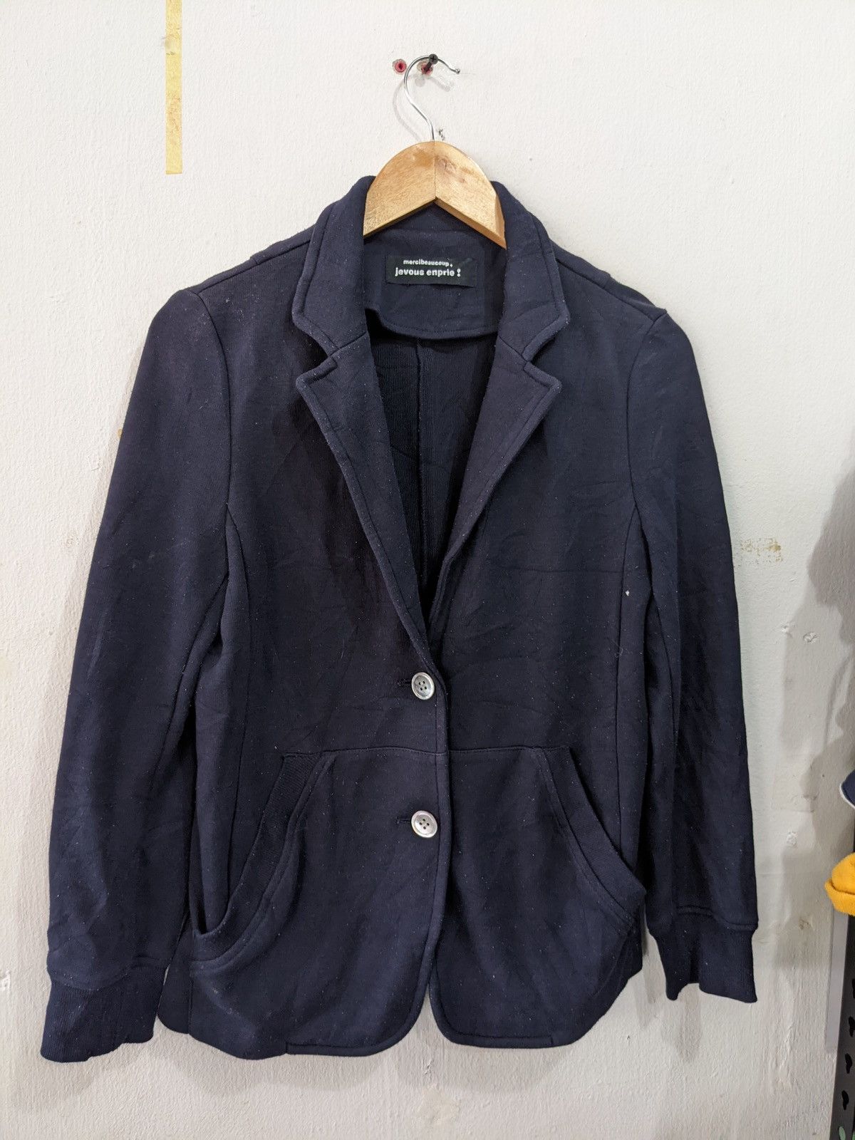 mercibeaucoup MERCIBEAUCOUP WOMEN INLET KNIT BLAZER BY ISSEY MIYAKE Size S / US 4 / IT 40 - 1 Thumbnail