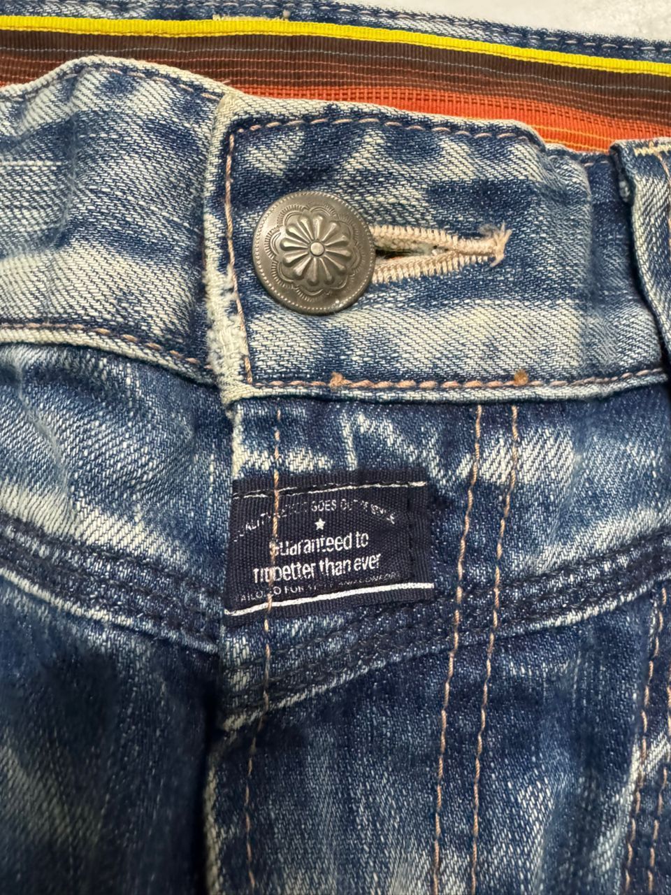 Edwin 💥Insane💥90s Style Edwin Blue Trip Rusty Mudwash Bushpants Size US 29 - 10 Thumbnail