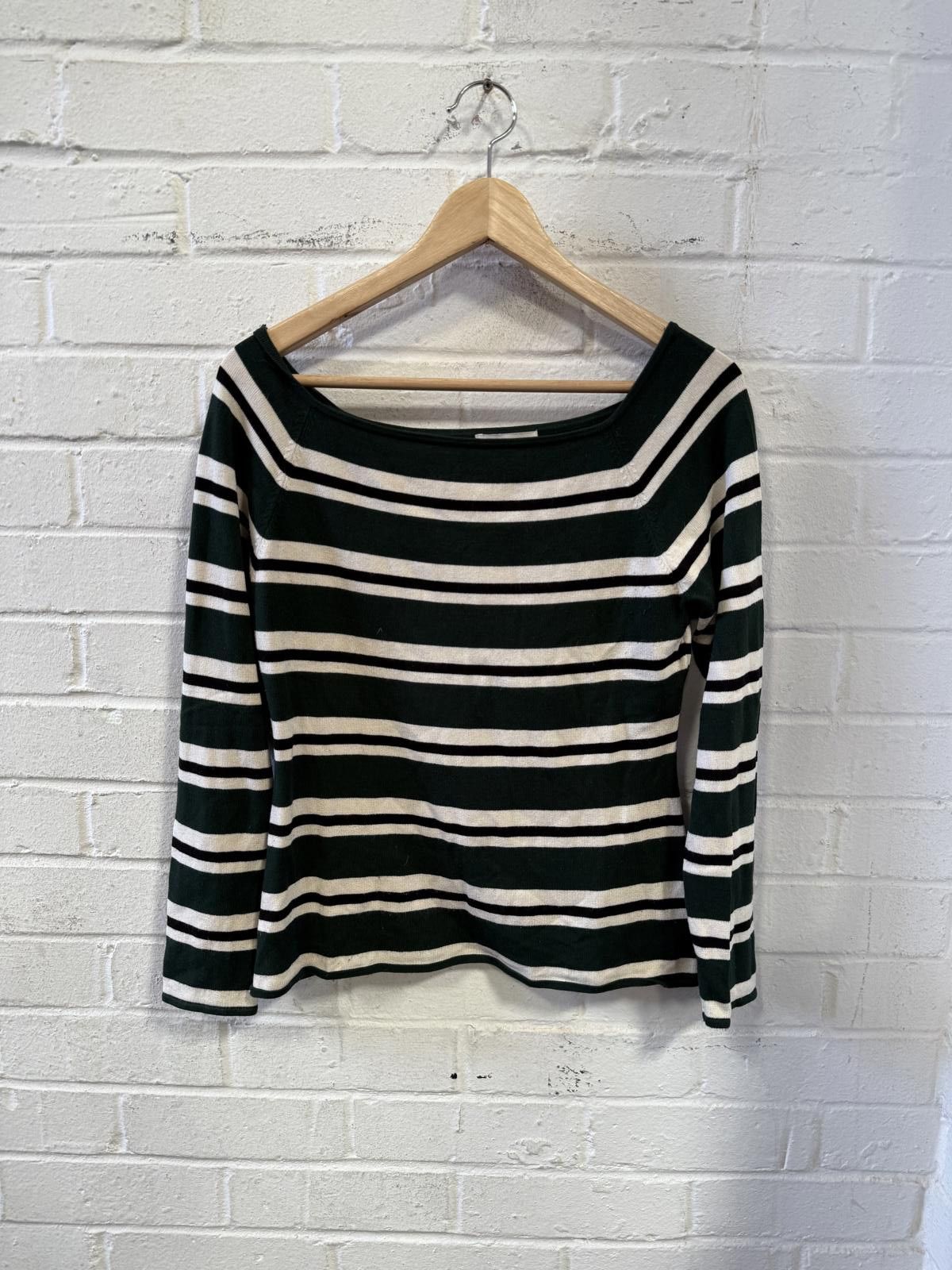 Unknown London Striped Long Sleeve Women's Top Size L / US 10 / IT 46 - 3 Thumbnail