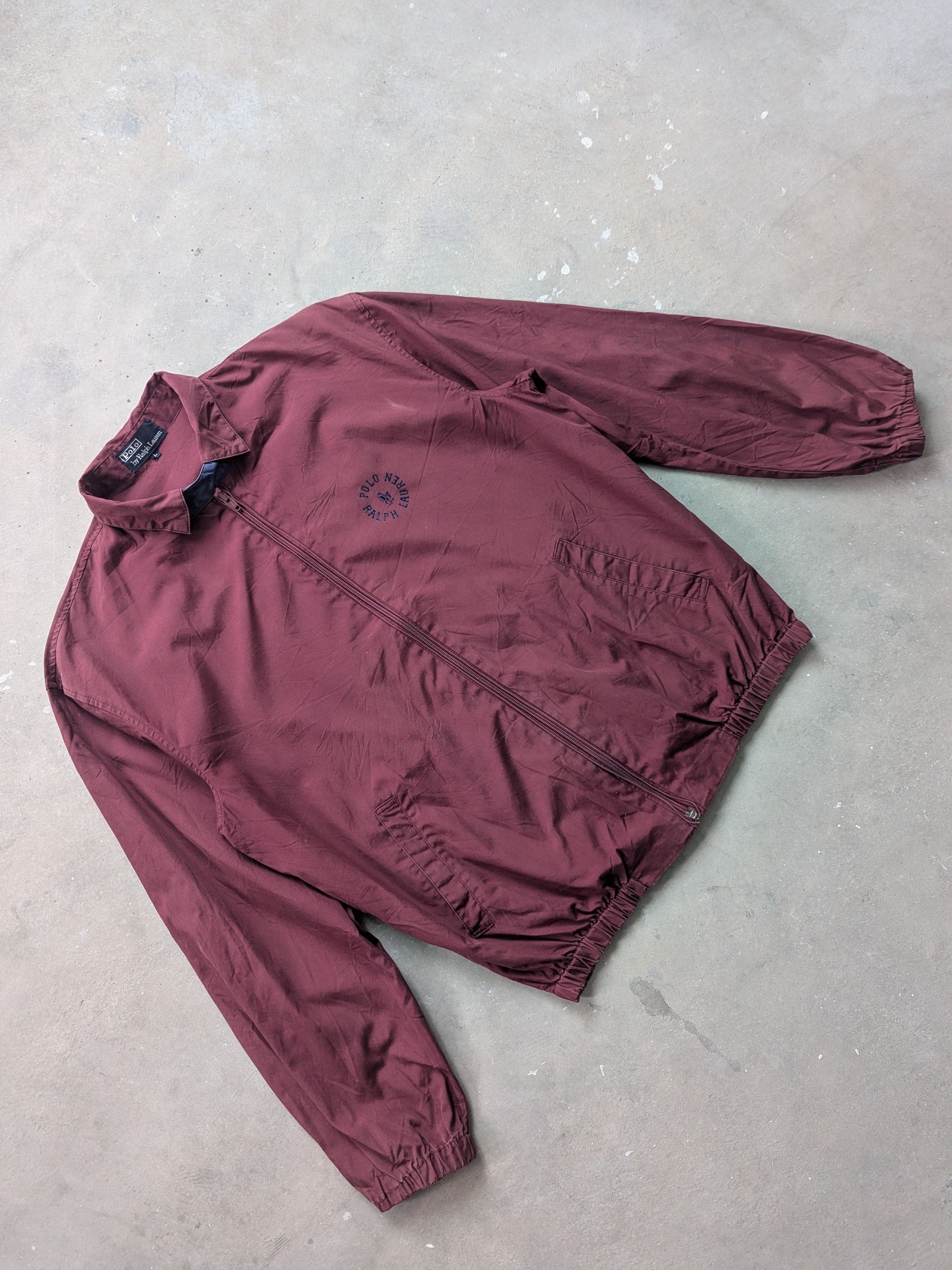 Polo Ralph Lauren × Vintage Vintage Polo Ralph Lauren Light Jacket Maroon Size US L / EU 52-54 / 3 - 3 Thumbnail