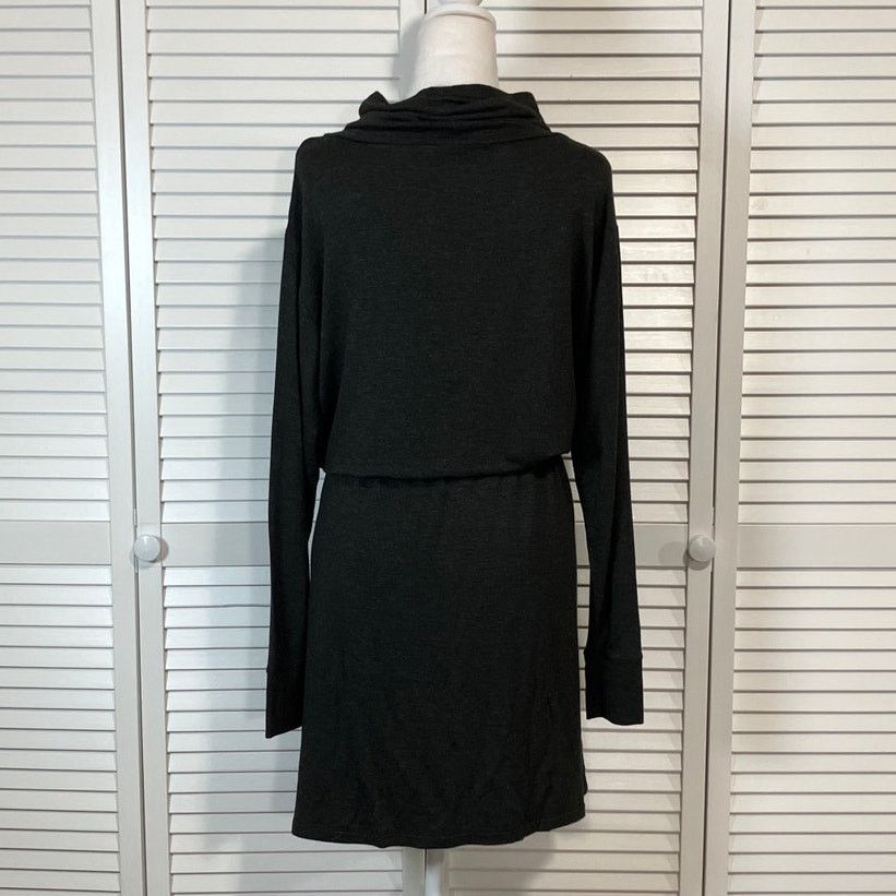 Loft Loft Gray Cowl Neck Cinched Knee Length Dress Women M Size M / US 6-8 / IT 42-44 - 2 Thumbnail