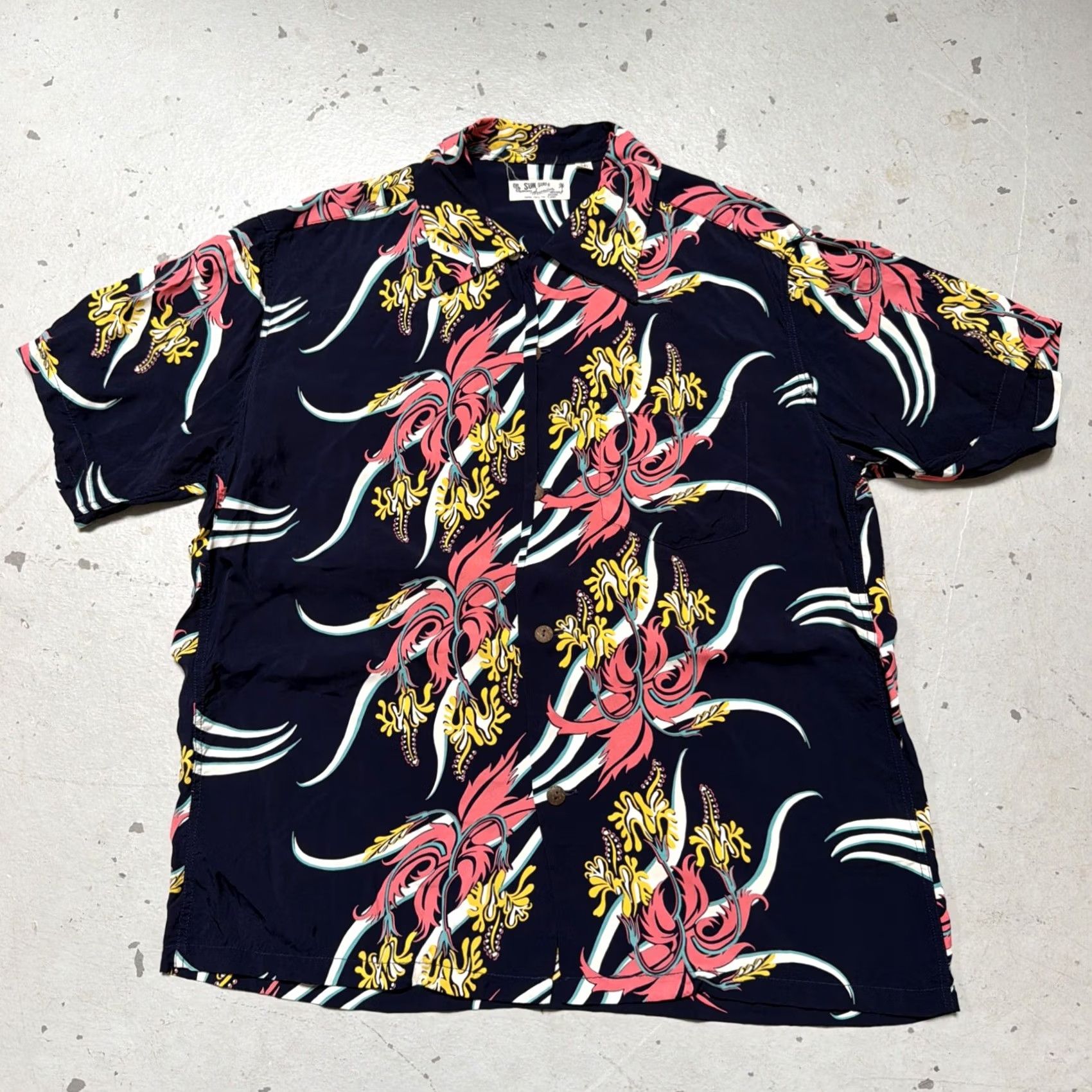 Sun Surf Sun Surf Hawaiian Aloha Shirt Rayon Pattern Button Loop Collar Made Japan M Size US M / EU 48-50 / 2 - 2 Thumbnail