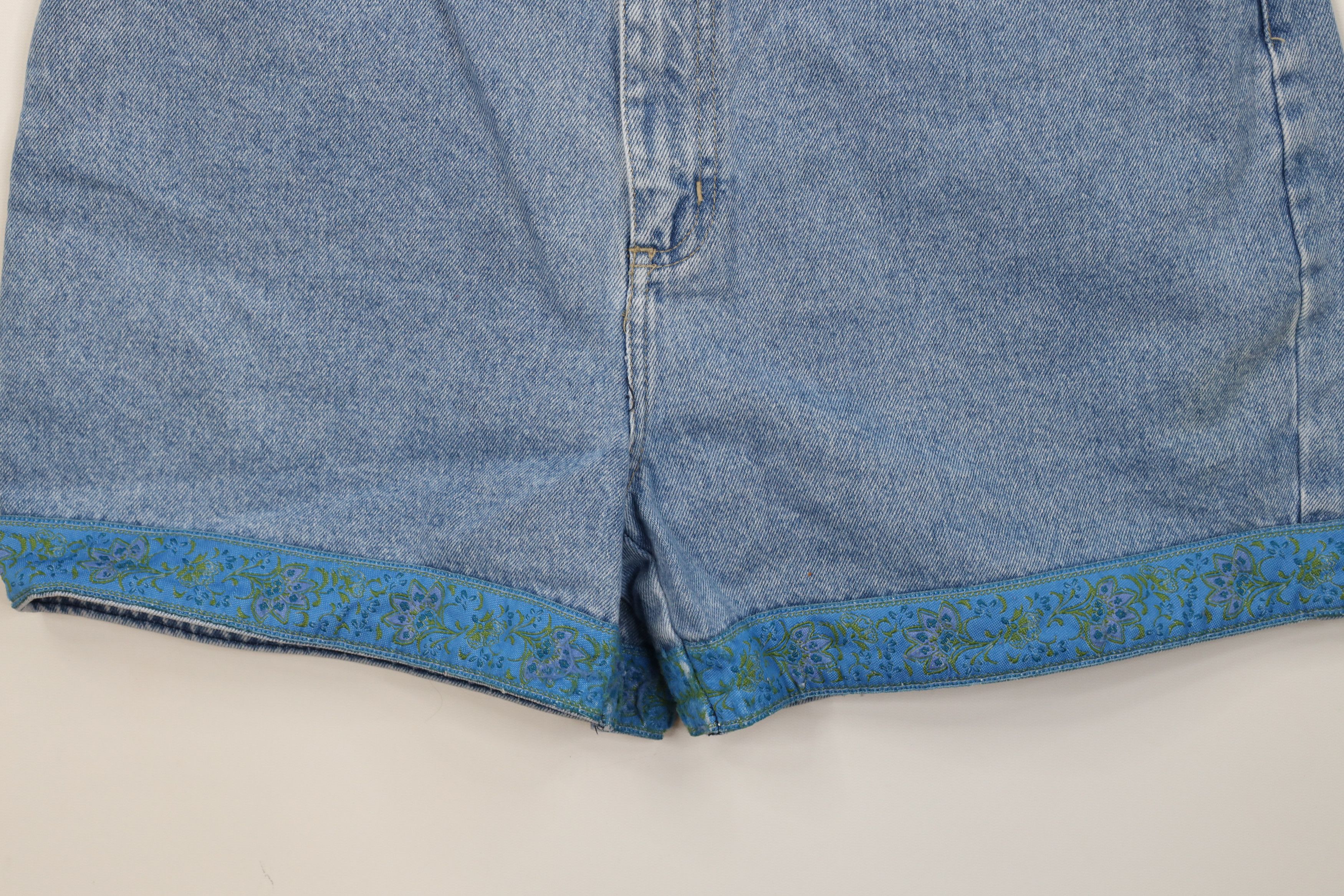Vintage Vintage 90s Streetwear Trim Denim Jean Shorts Jorts Blue Size 36" / US 14 / IT 50 - 4 Thumbnail
